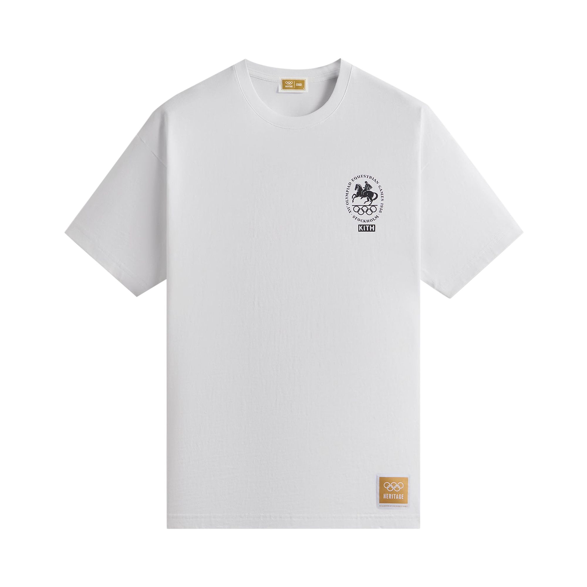 Pre-owned Kith For Olympics Heritage Stockholm 1956 Vintage Tee 'white' | Men's Size Xxl