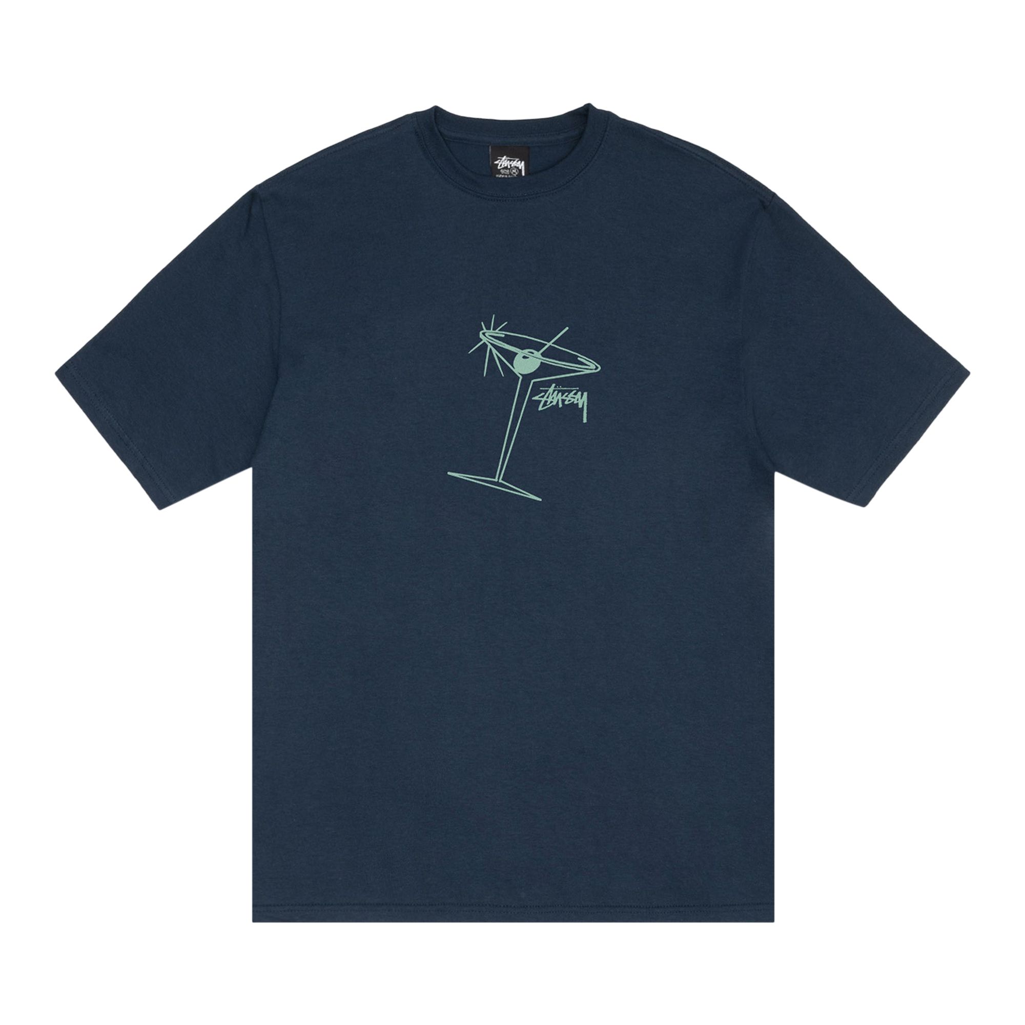 STUSSY STUSSY MARTINI TEE 'NAVY'
