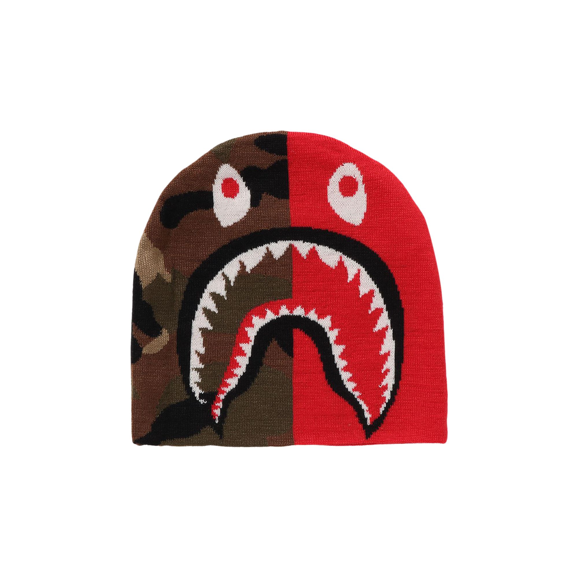 Pre-owned Bape 1st Shark Knit Cap 'red'