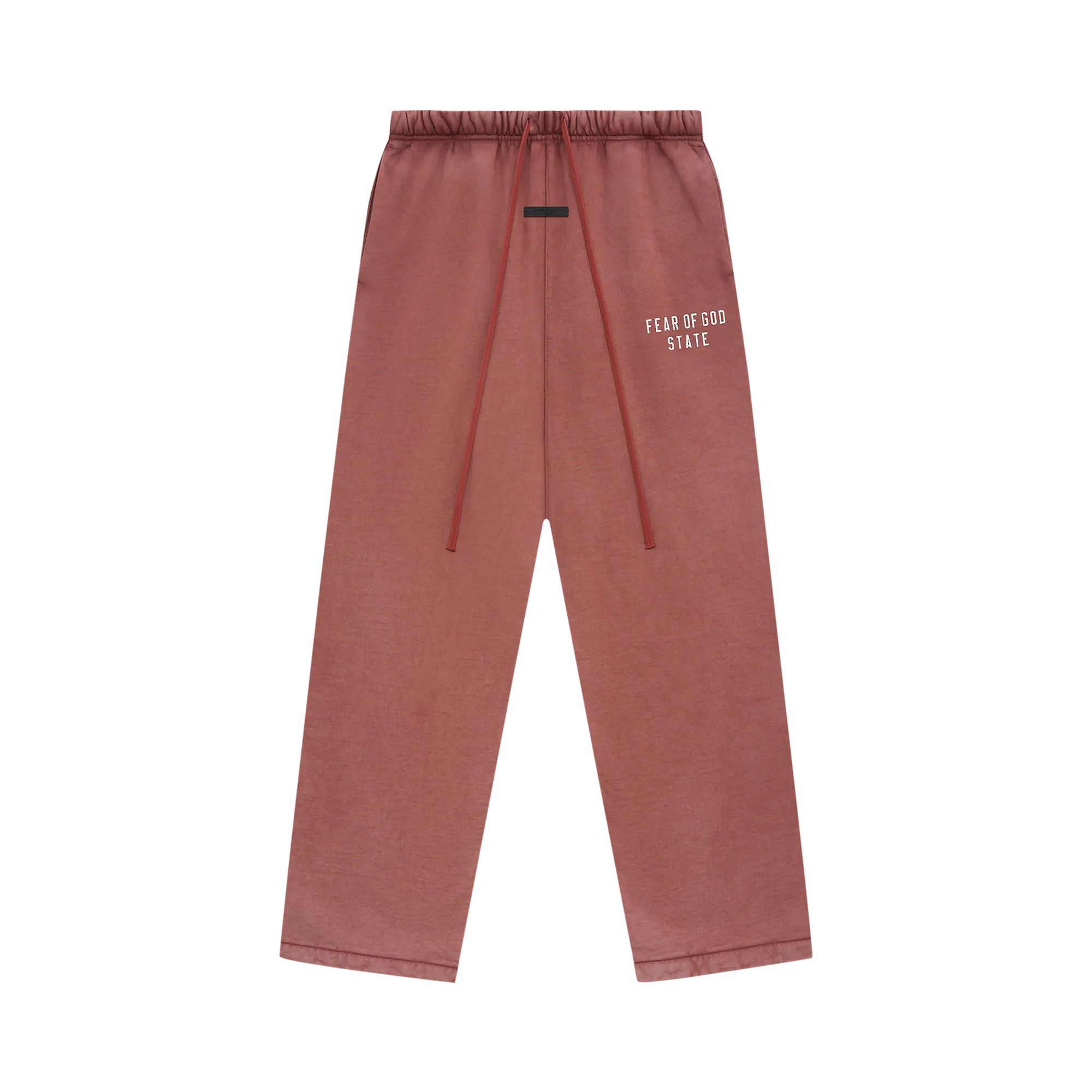 Pre-owned Essentials Fear Of God  Heavy Fleece Relaxed Sweatpant 'crimson' | Red | Men's Size S