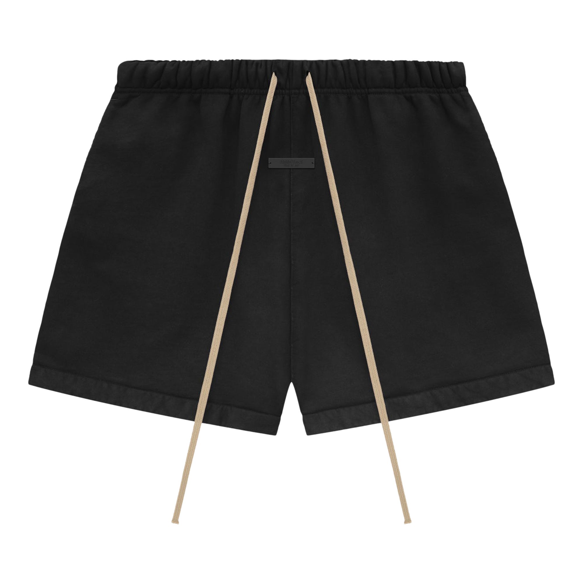 Pre-owned Essentials Fear Of God  Heavy Fleece Soccer Short 'black'