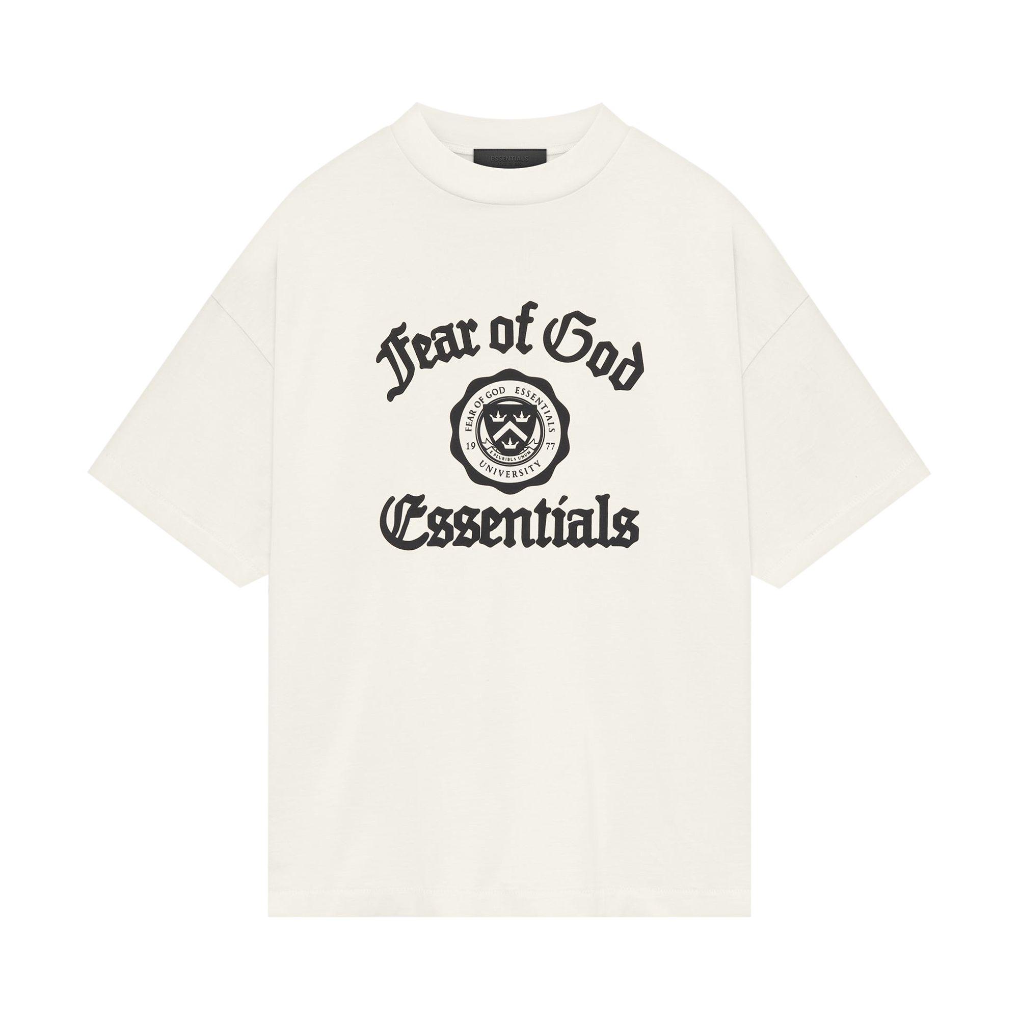 Pre-owned Essentials Fear Of God  It's A Black College Thing Tee 'shell' | Cream | Men's Size S