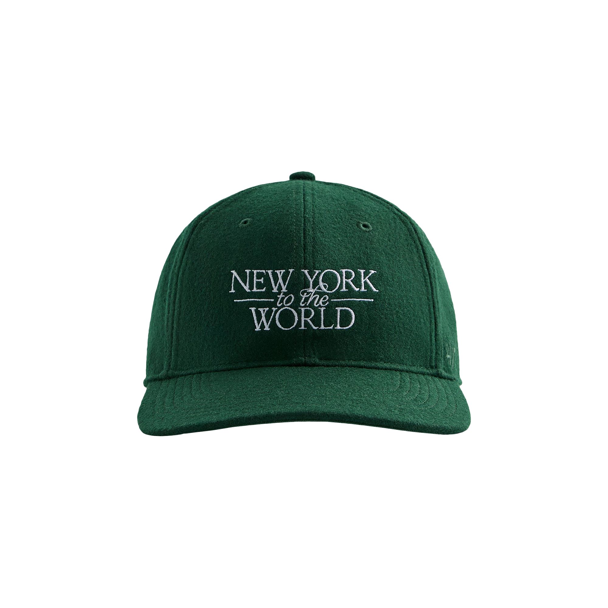 Pre-owned Kith & 47 Ny To The World Franchise Ls Cap 'stadium' | Green | Men's Size S