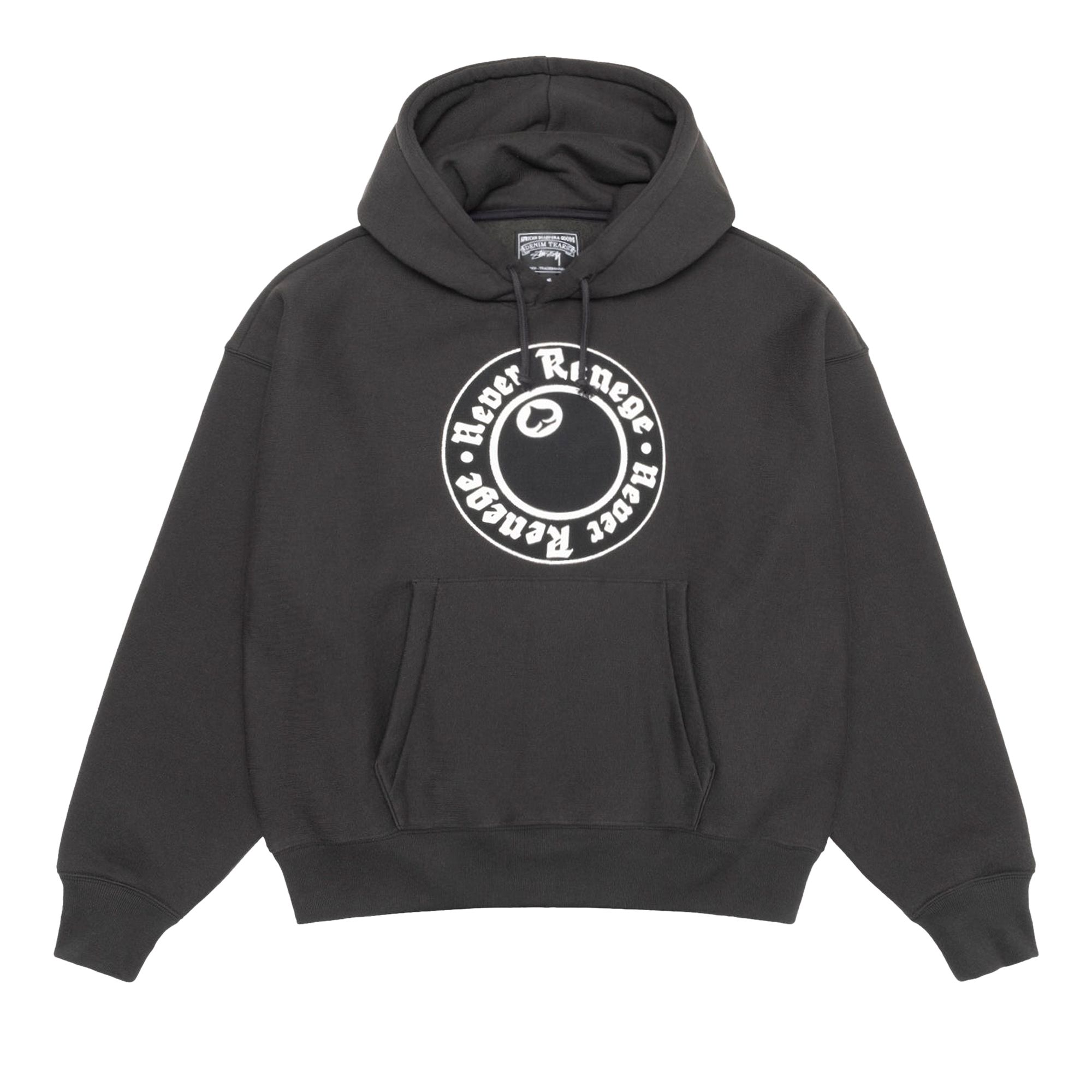 Pre-owned Stussy X Denim Tears Graphic Hoodie 'black' | Men's Size M