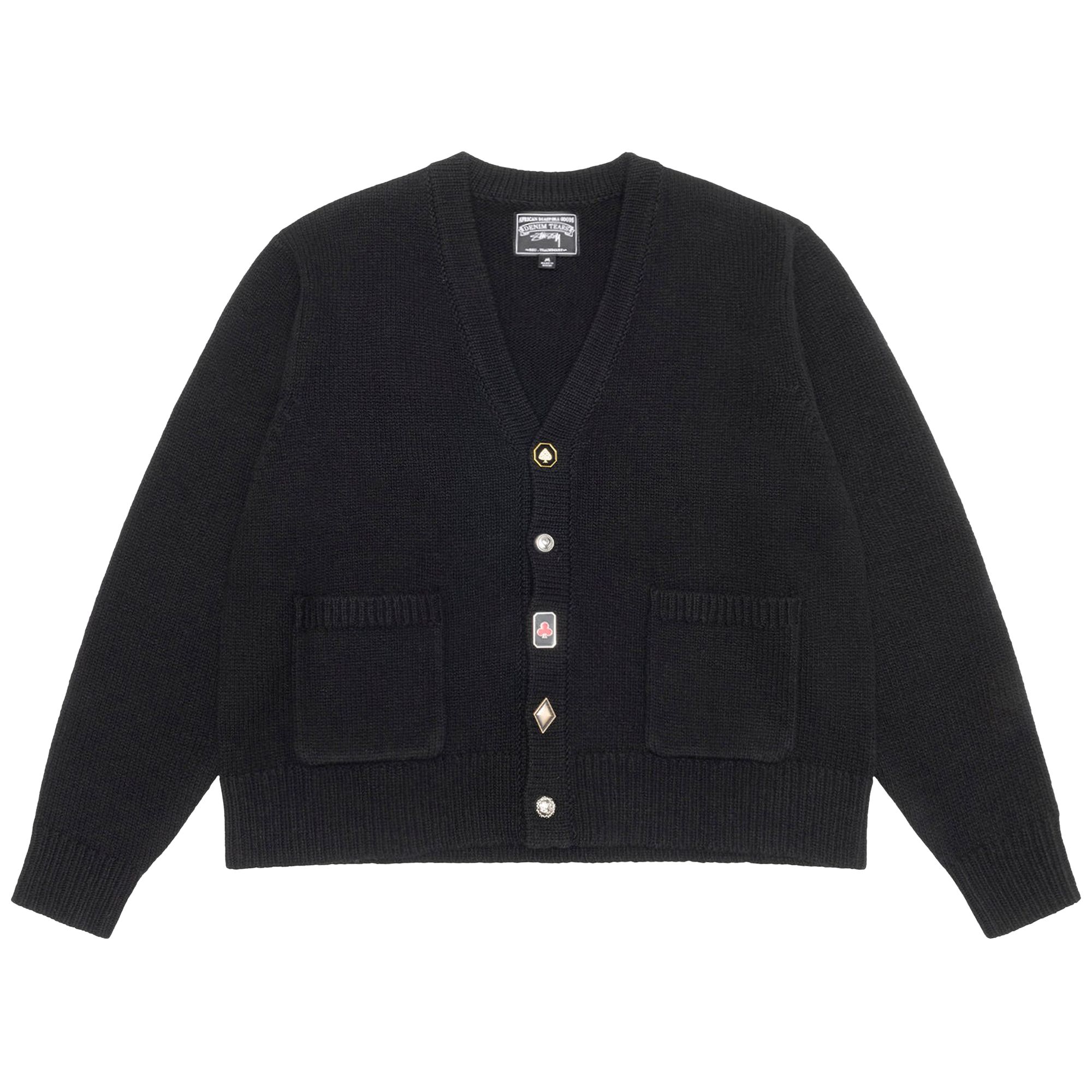 Pre-owned Stussy X Denim Tears Suits Cardigan 'black' | Men's Size S