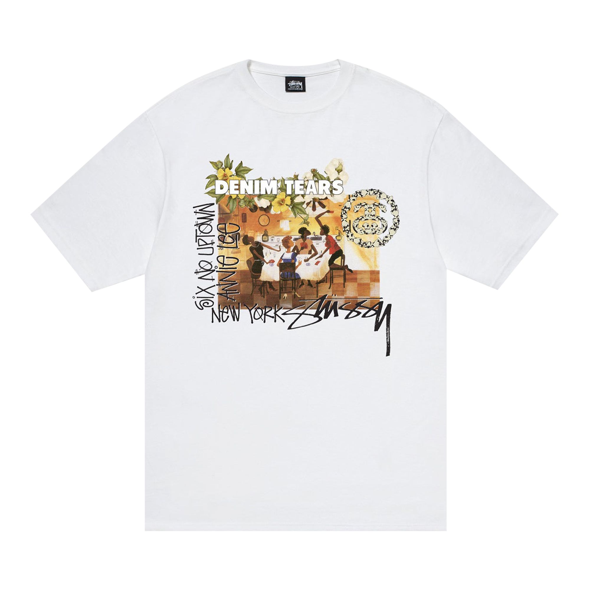 Pre-owned Stussy X Denim Tears Annie Lee Tee 'white' | Men's Size Xxl