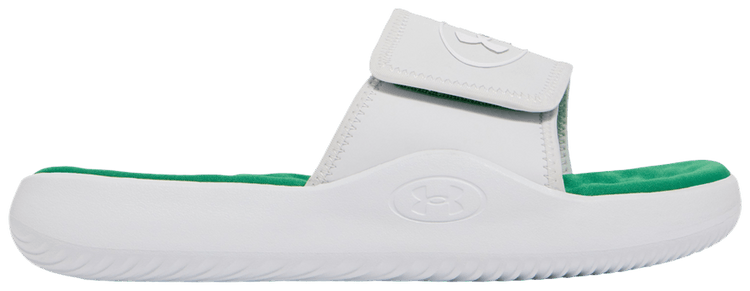 Under Armour Ignite Pro 8 Slide Distant Grey Kelly Green