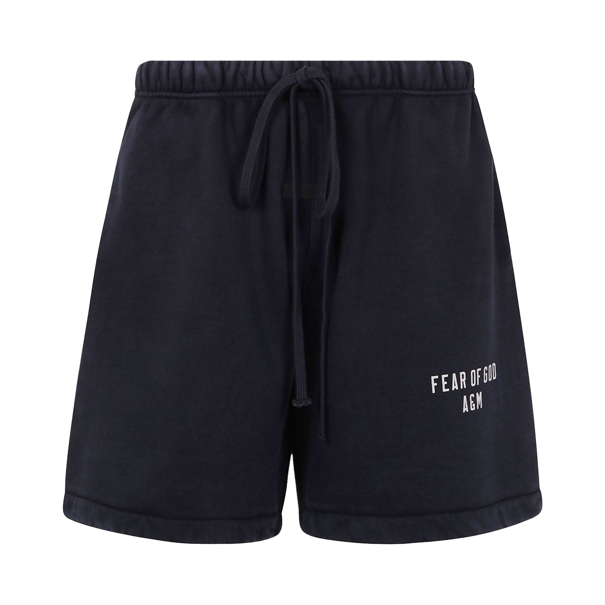 Pre-owned Essentials Fear Of God Heavy Fleece Soccer Short 'black' | Men's Size L