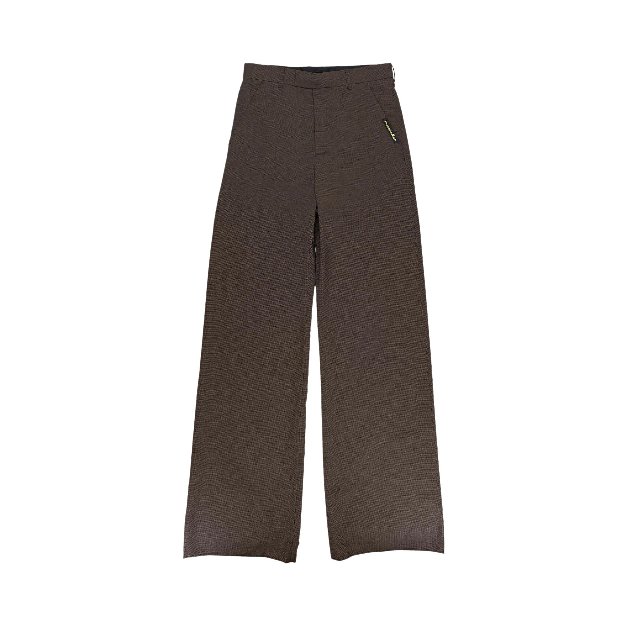 Pre-owned Martine Rose Tailored Extended Wide Leg Trouser 'brown Houndstooth' | Men's Size 52