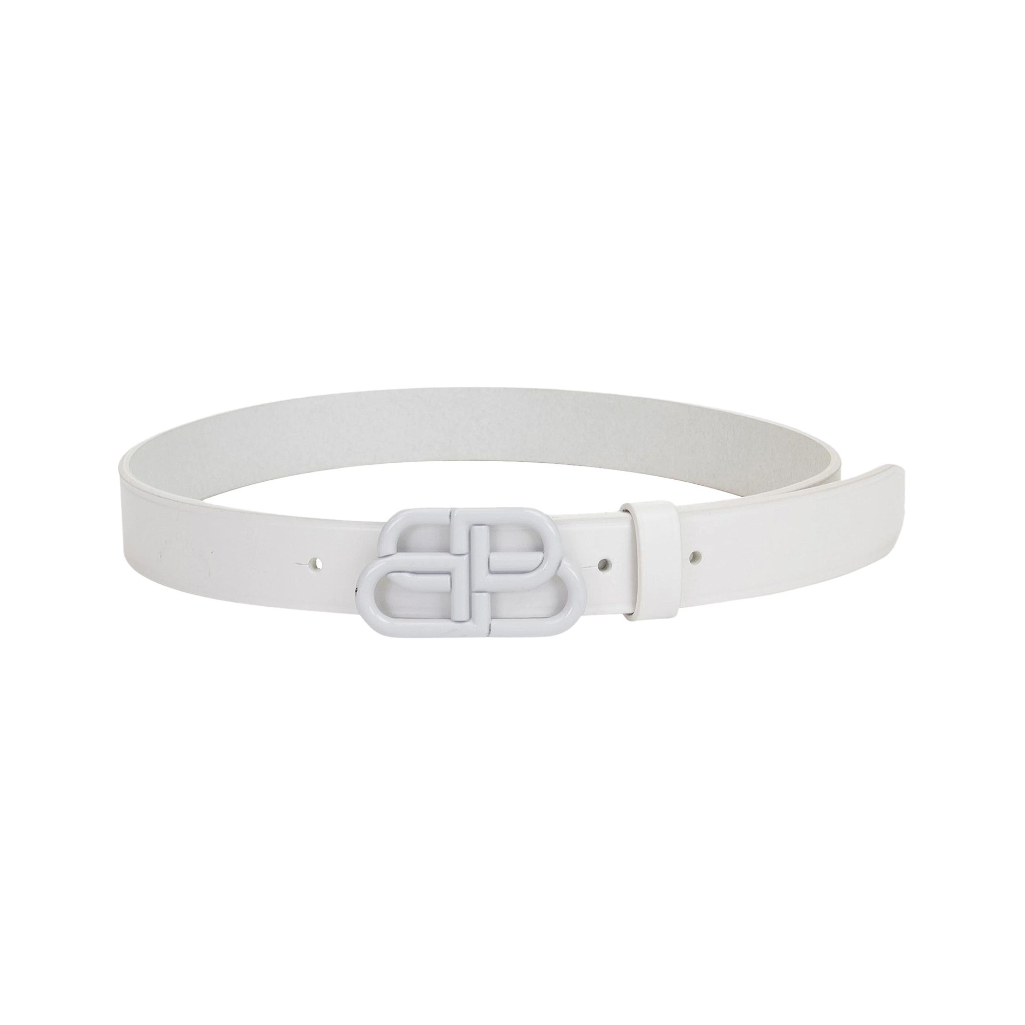 Pre-owned Balenciaga Logo Belt 'white' | Men's Size Onesize