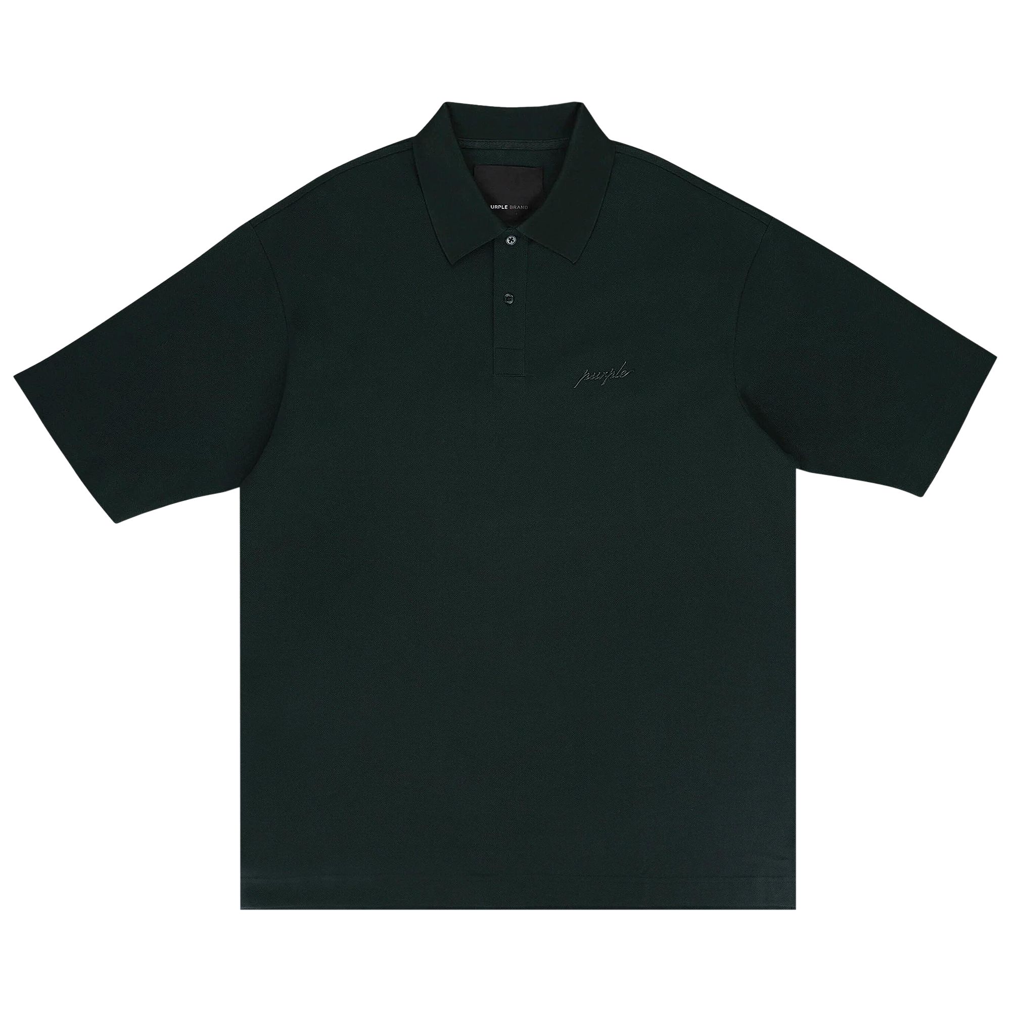 Pre-owned Purple Brand Logo Patch Polo Shirt 'green' | Men's Size Xs