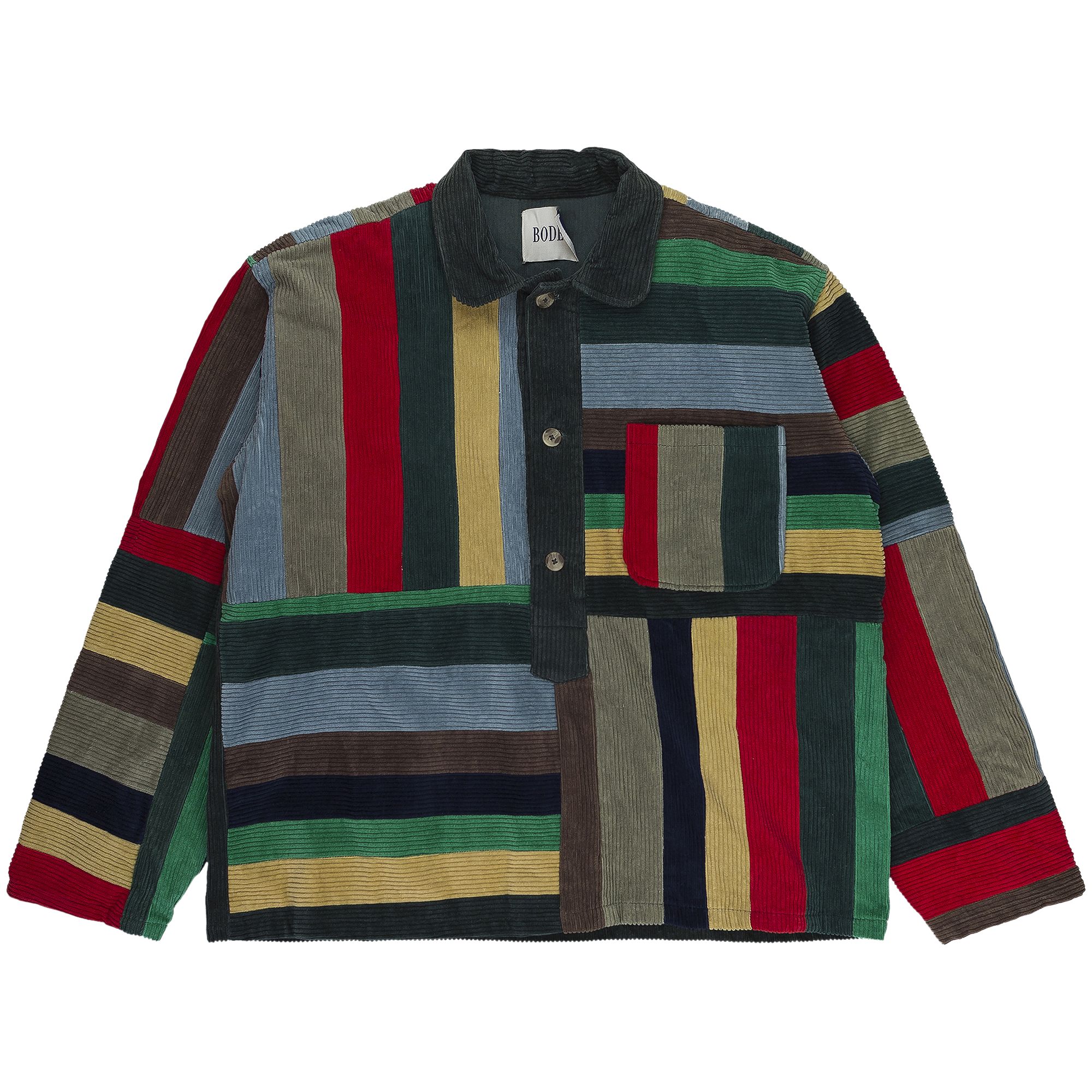 Pre-owned Bode Corduroy Patchwork Overshirt 'multicolor' | Multi-color | Men's Size L/xl