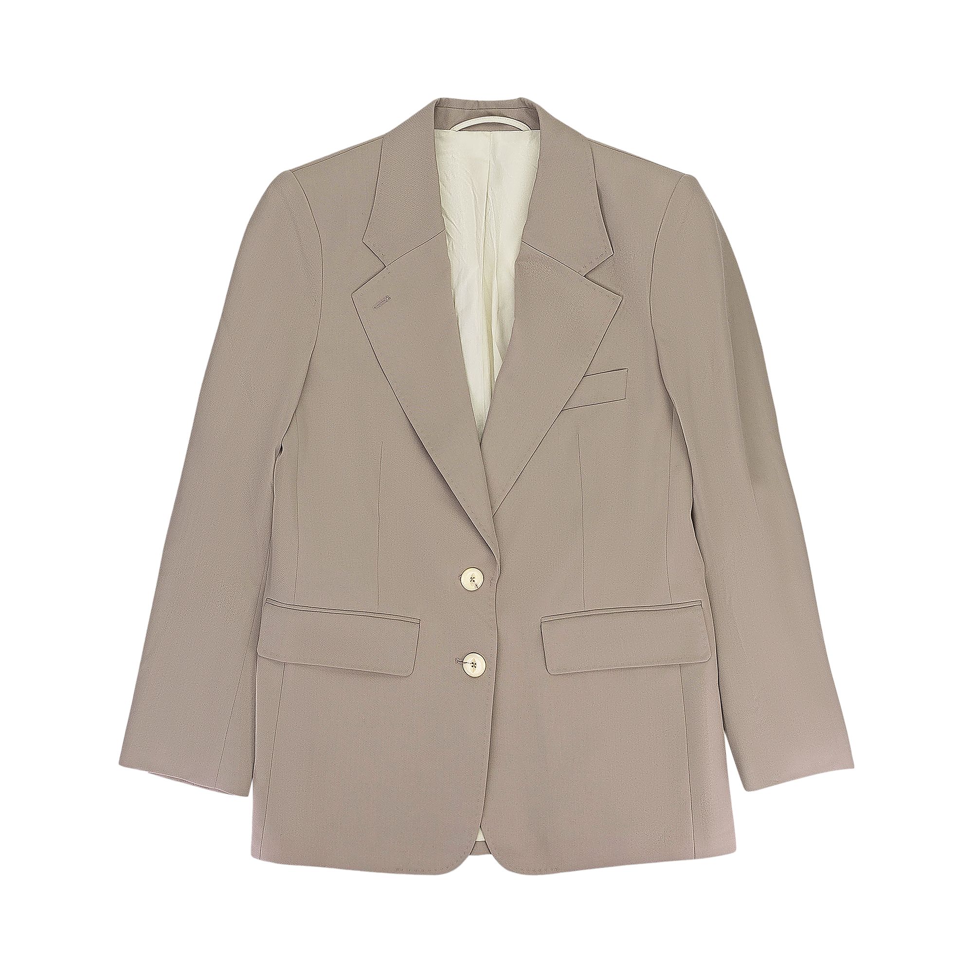 Pre-owned Lemaire Suit Jacket 'beige/grey' | Tan | Women's Size 36 In Brown