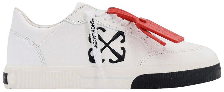 Off White New Low Vulcanized White Black Bumper