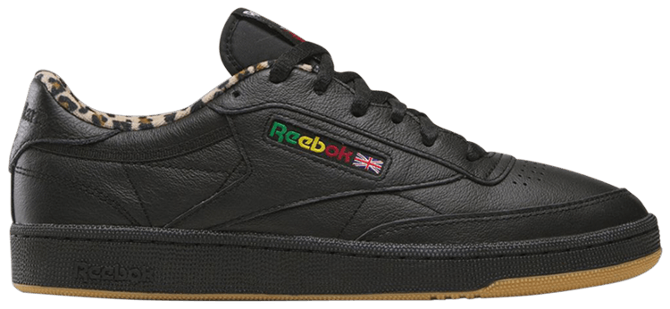 Wacko Maria x Reebok Club C 85 Black Leopard Gum