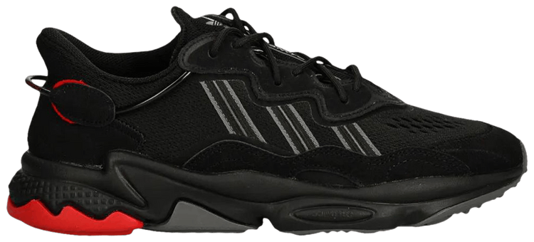 adidas Ozweego Black Grey Scarlet