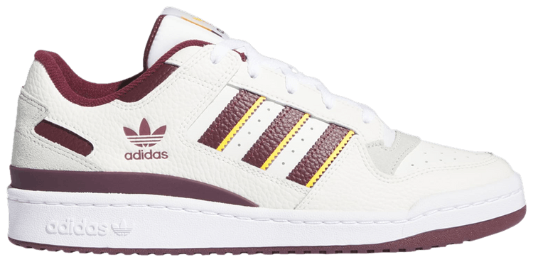Adidas Forum Low CL White Team Maroon