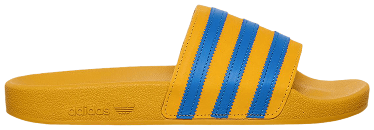adidas Adilette Slide Bold Gold Blue Bird
