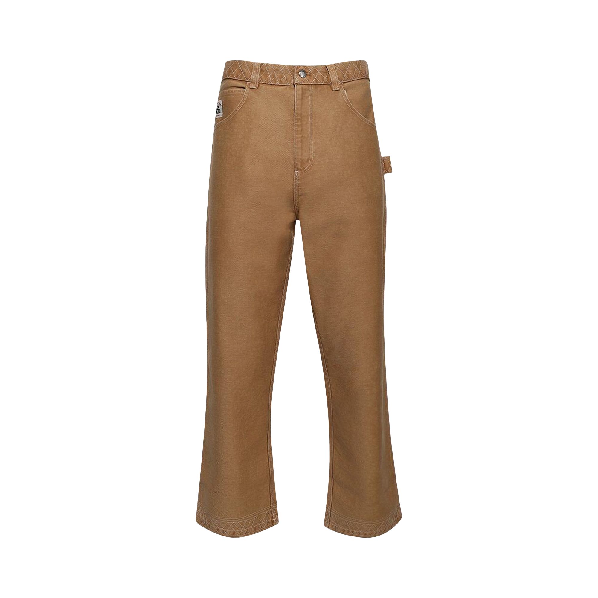 Pre-owned Bode Embroidered Knolly Brook Trouser 'brown' | Men's Size 38