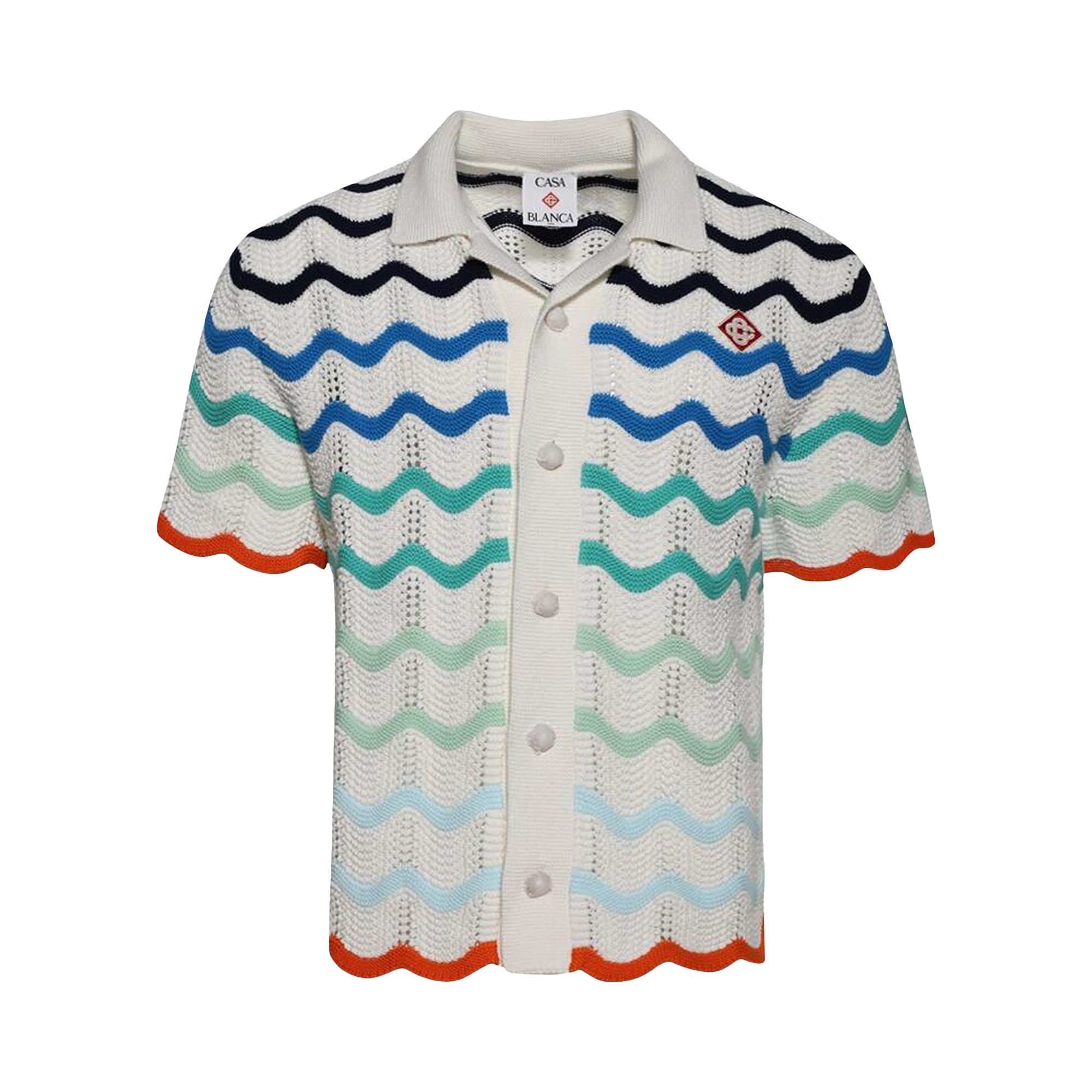 Pre-owned Casablanca Gradient Wave Shirt 'multicolor' | Multi-color | Men's Size L
