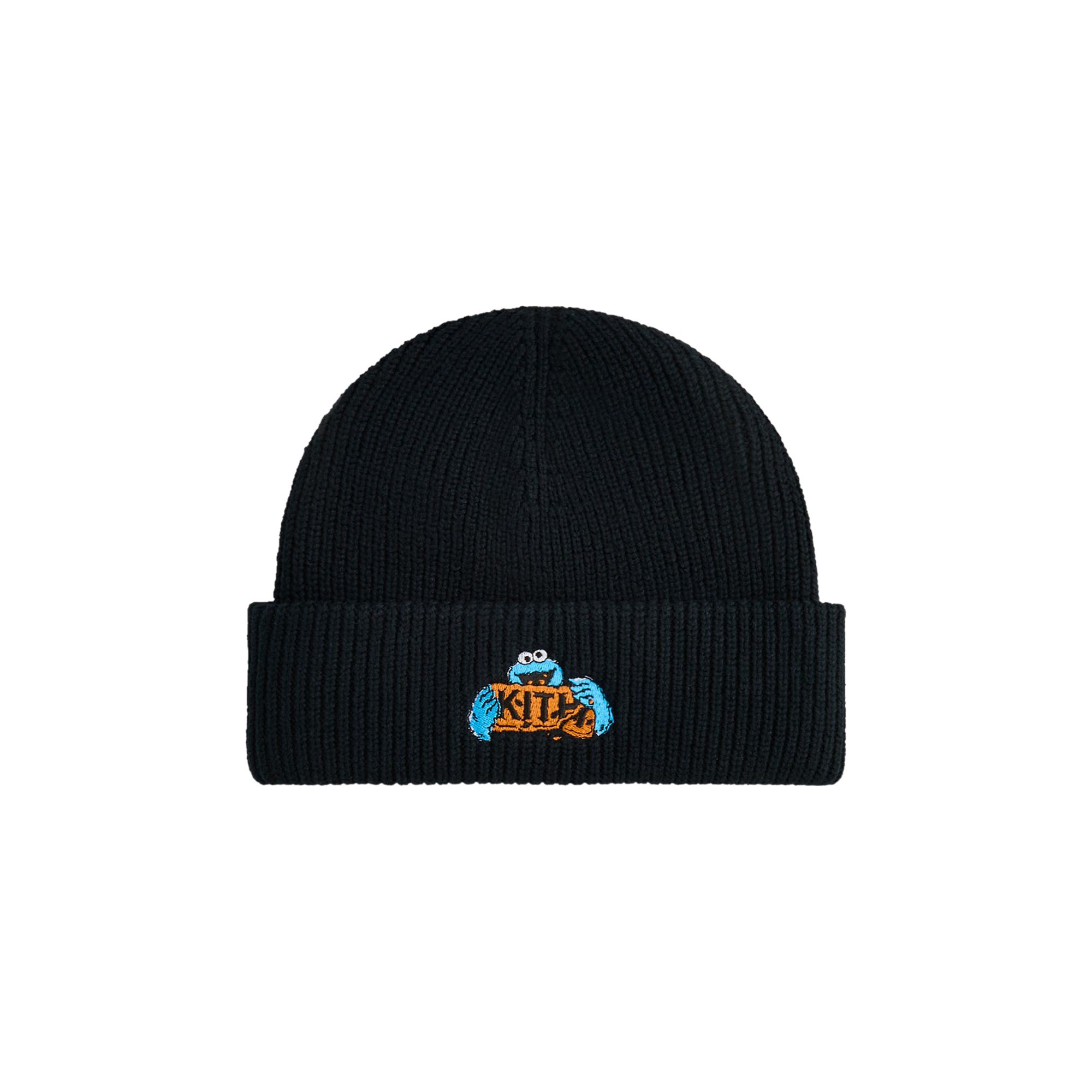 Pre-owned Kith For Sesame Street Cookie Monster Mia Beanie 'black' | Men's Size Onesize
