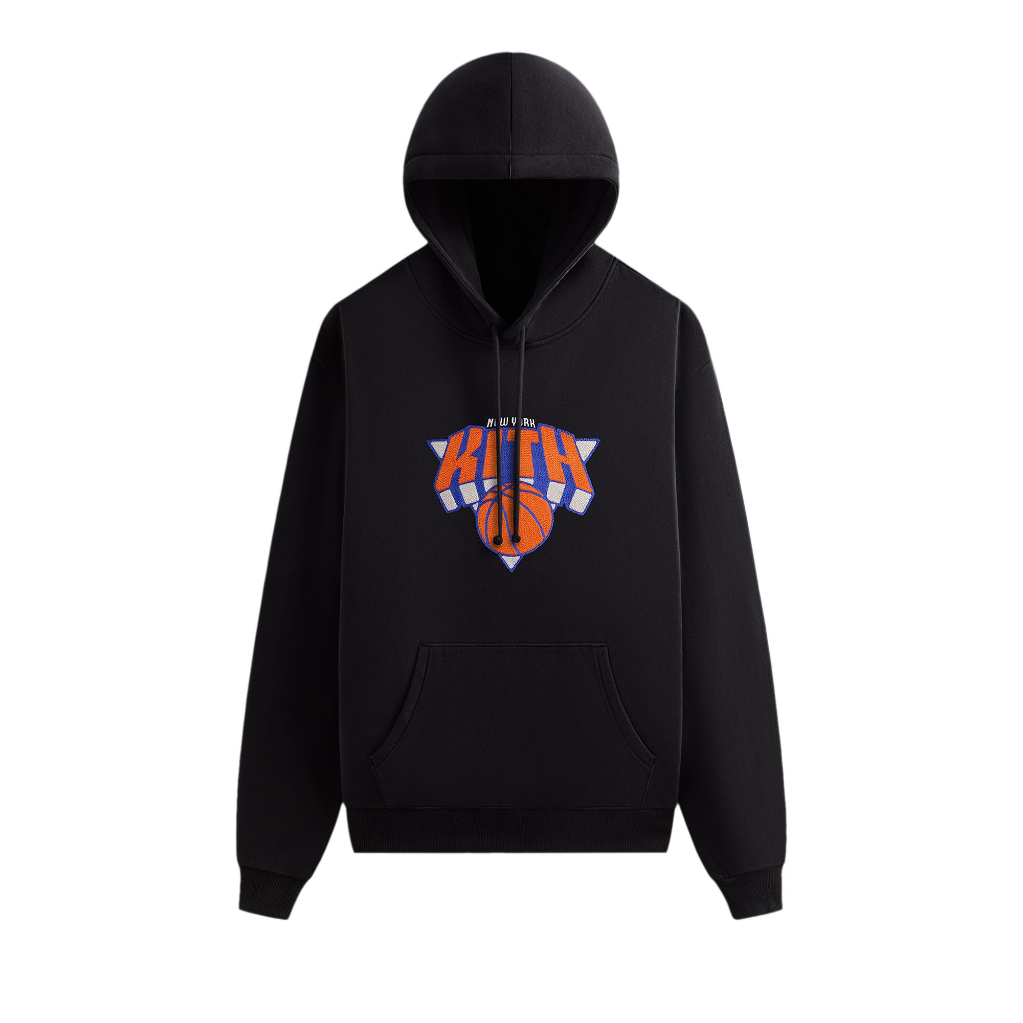 Pre-owned Kith For The New York Knicks Superman Nelson Hoodie 'black' | Men's Size Xxl