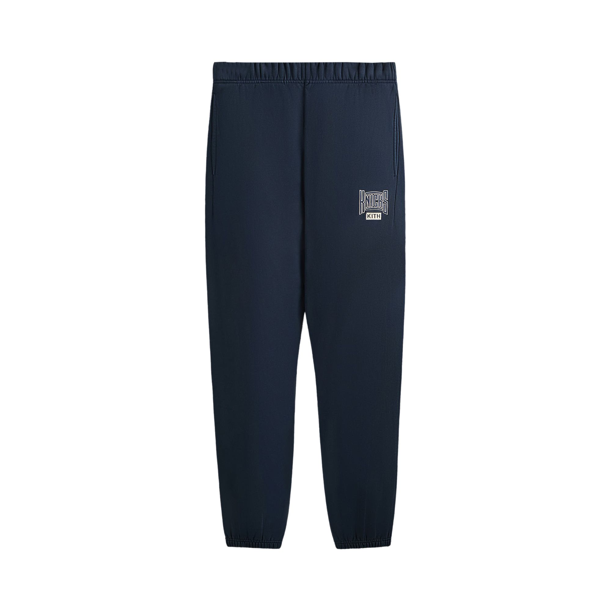 Pre-owned Kith For The New York Knicks Arched Vintage Nelson Sweatpant 'nocturnal' | Blue | Men's Size S