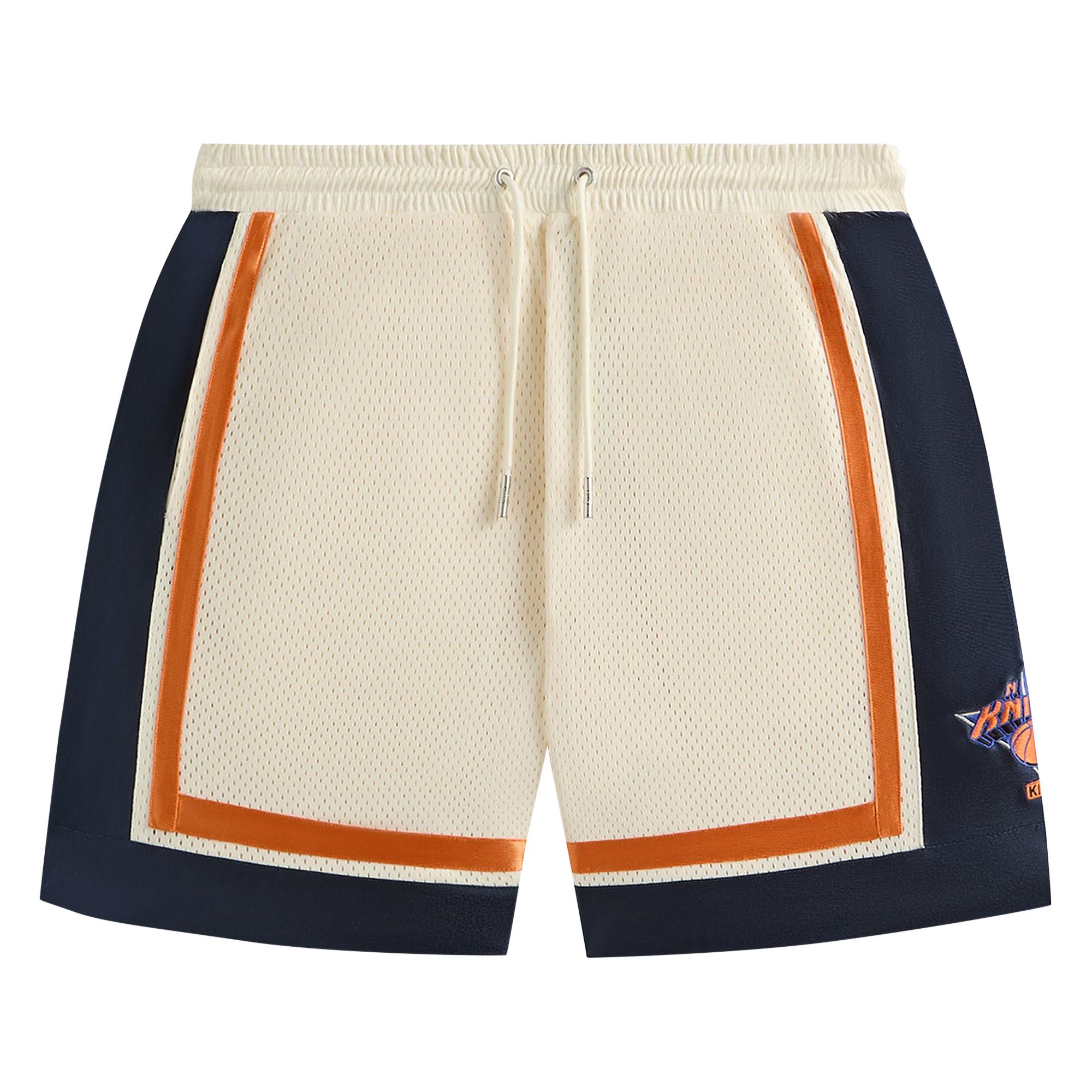 Pre-owned Kith For The New York Knicks Mesh Leon Short 'sandrift' | Cream | Men's Size Xl In White