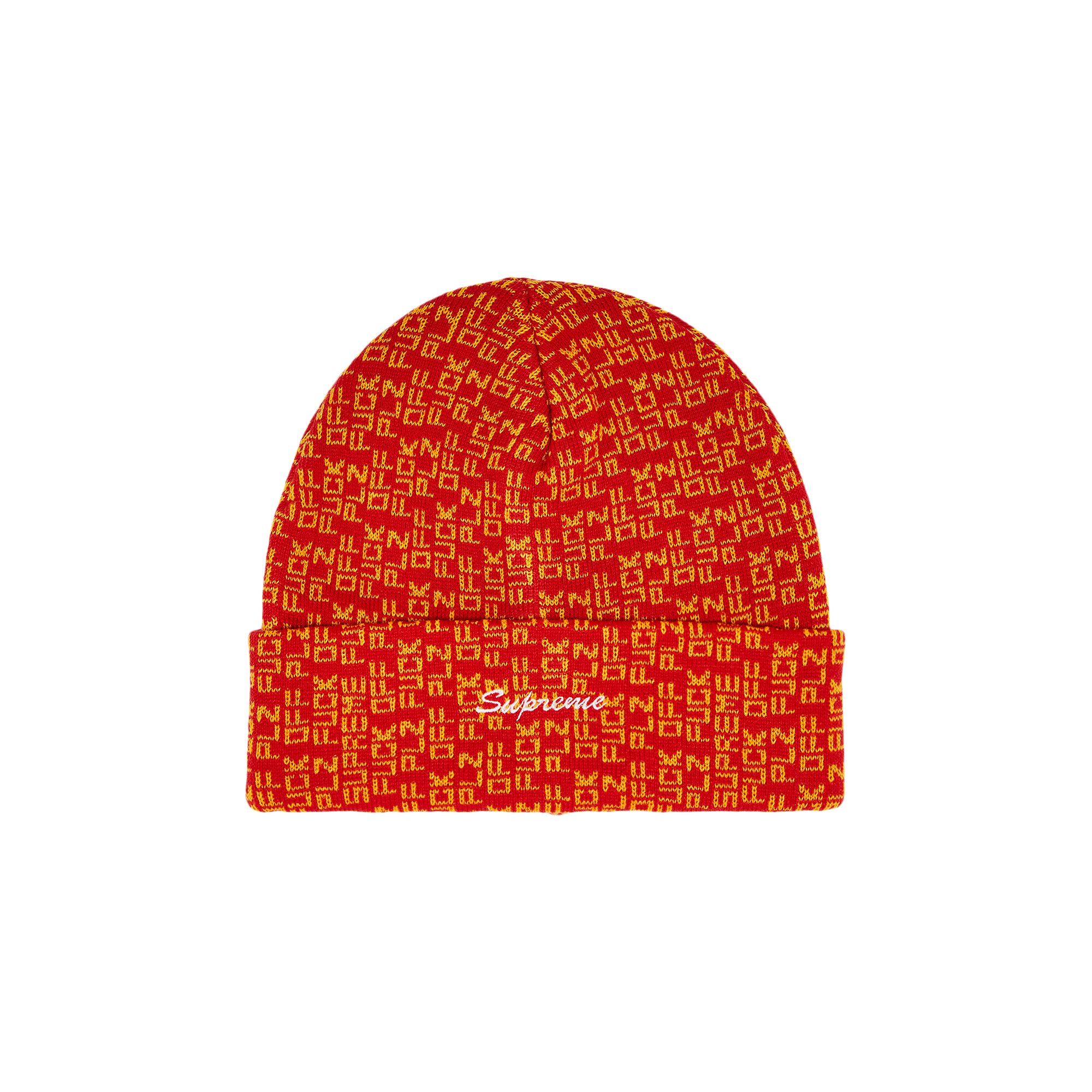Pre-owned Supreme Fuck Off Beanie 'red' | Men's Size Onesize