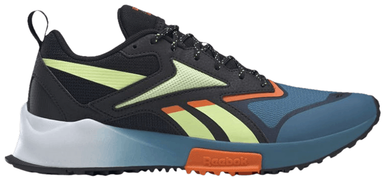 Reebok Lavante Trail 2 Black Steely Blue Energy Glow