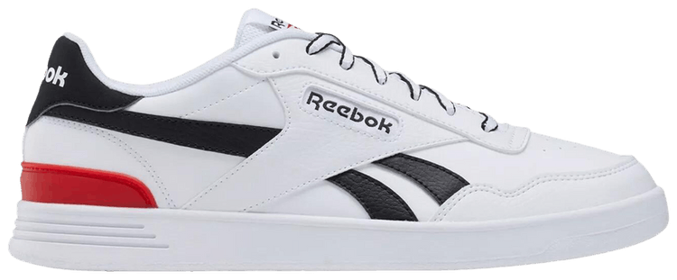 Reebok Court Advance Clip White Black Vector Red