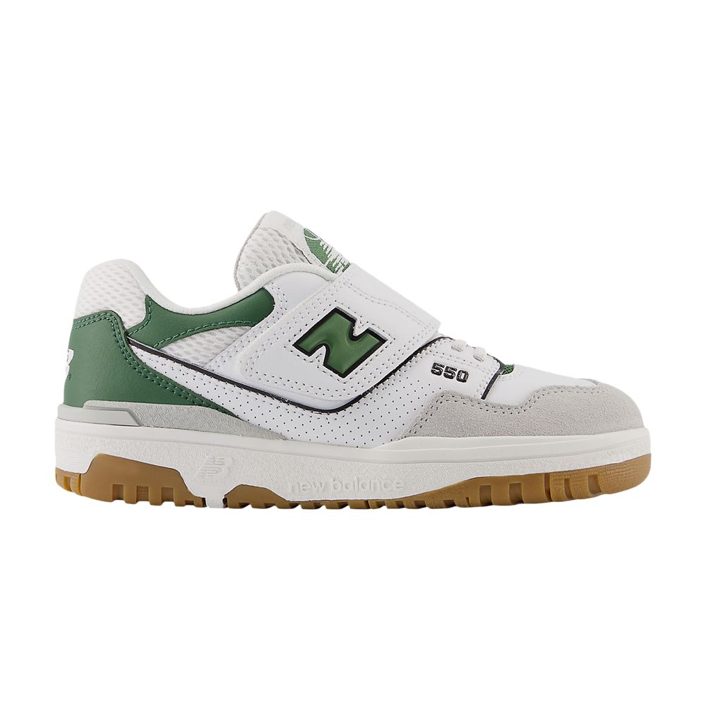 New Balance 550 Hook & Loop Little Kid 'White Seaweed Green' | Kid's Size 3.5 - PHB550SD