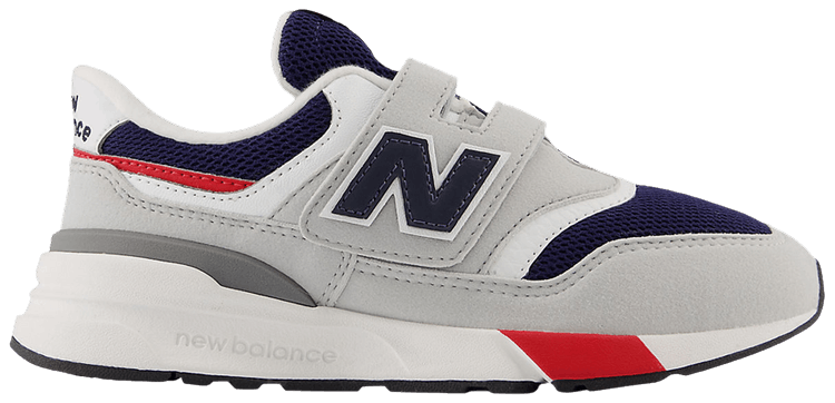 New Balance 997R Hook  Loop Little Kid Wide Elegant Grey Dark Navy