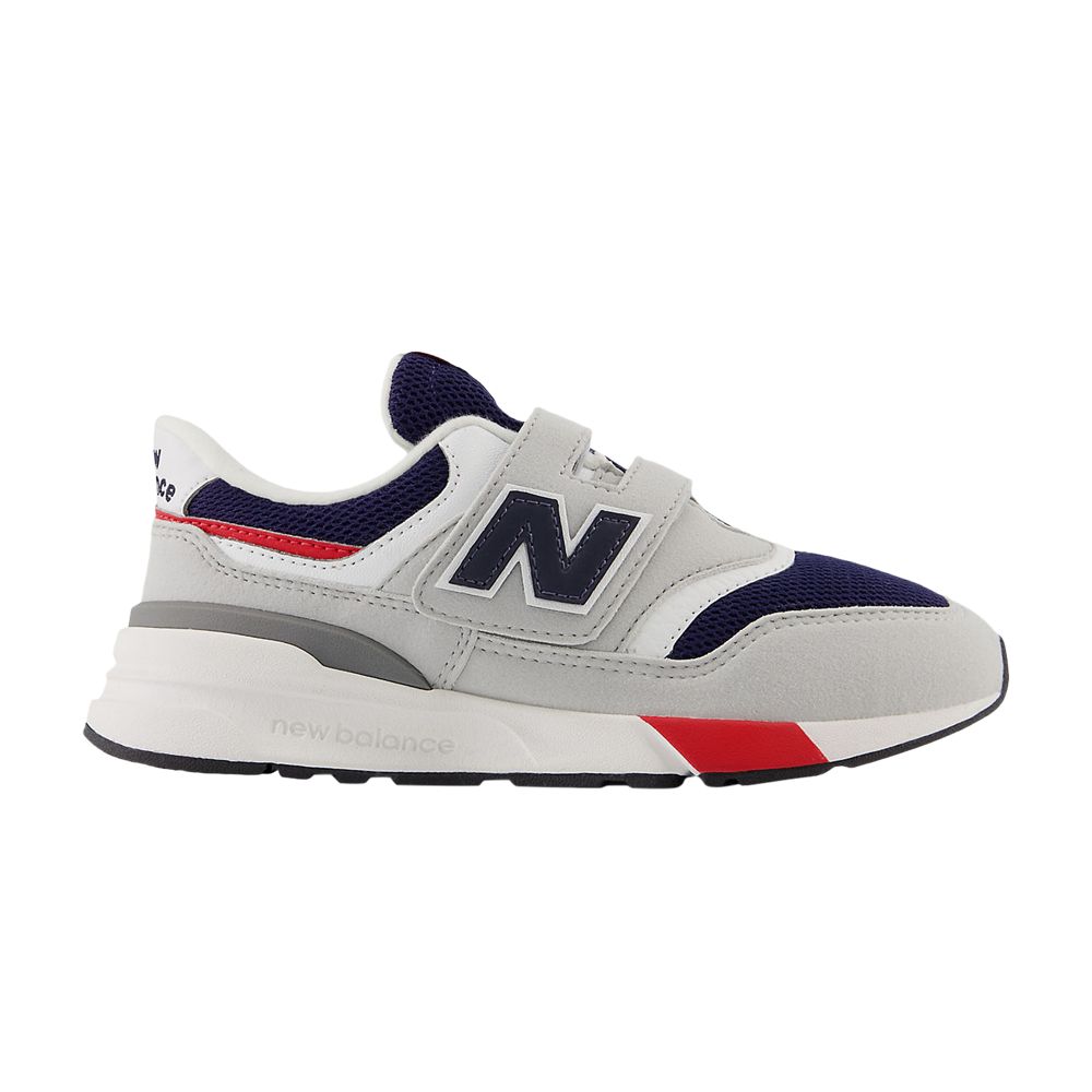 Pre-owned New Balance 997r Hook & Loop Little Kid Wide 'elegant Grey Dark Navy' | Kid's Size 3