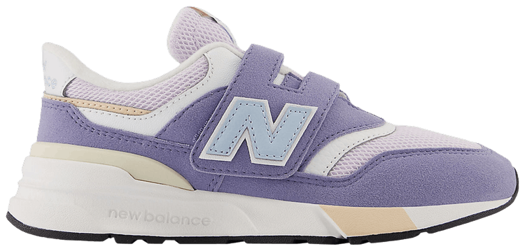 New Balance 997R Hook  Loop Little Kid Wide Iridescent Purple Light Chrome Blue