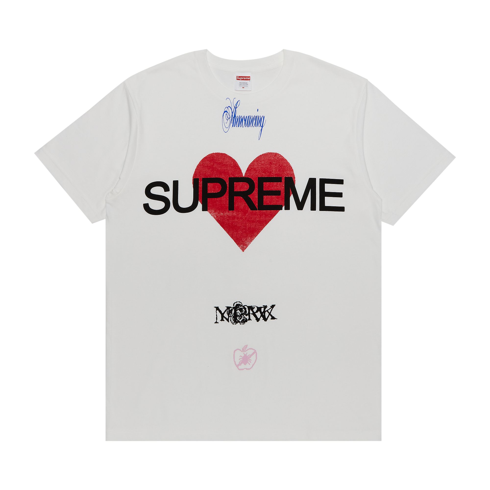Pre-owned Supreme Announcing Tee 'white' | Men's Size L
