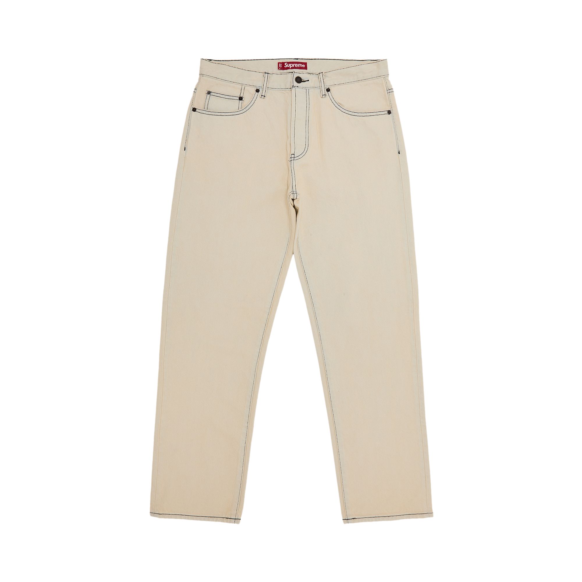 Pre-owned Supreme Regular Jean 'bleached' | Blue | Men's Size 34