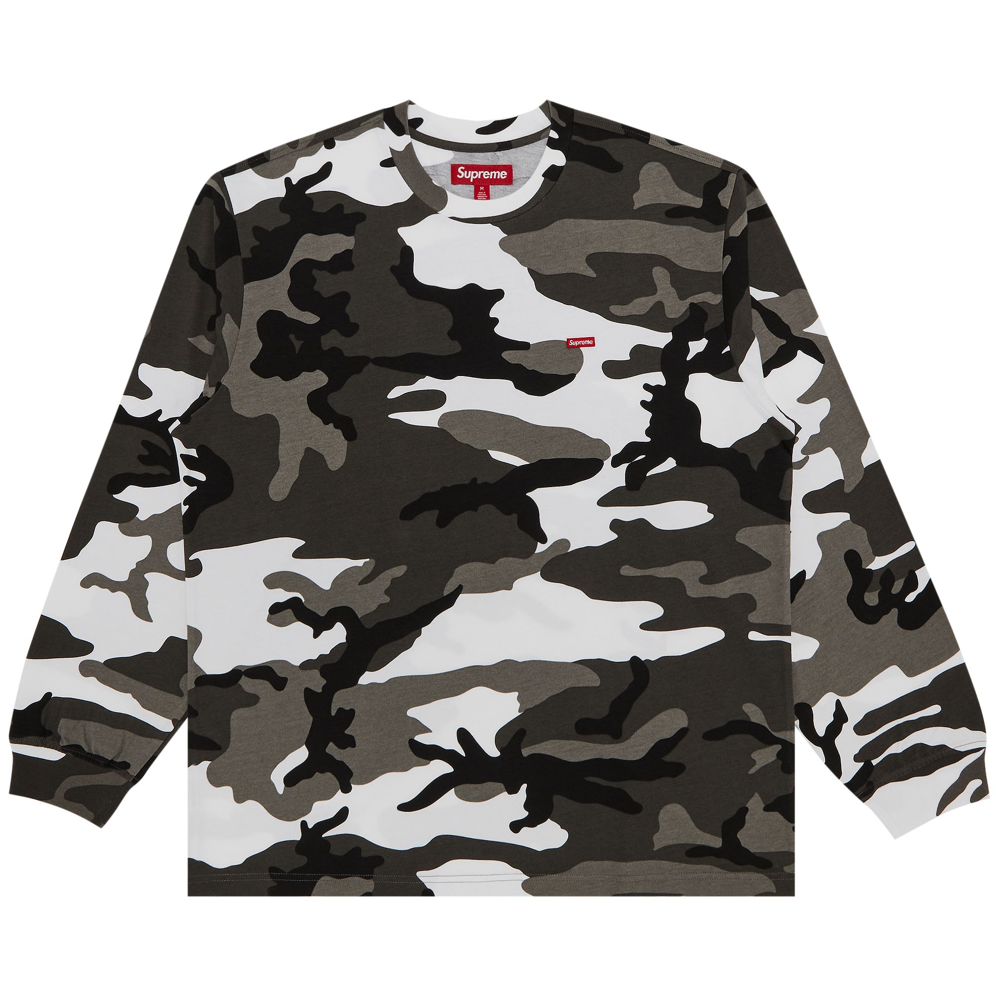 Pre-owned Supreme Small Box Long-sleeve Tee 'snow Camo' | Multi-color | Men's Size S