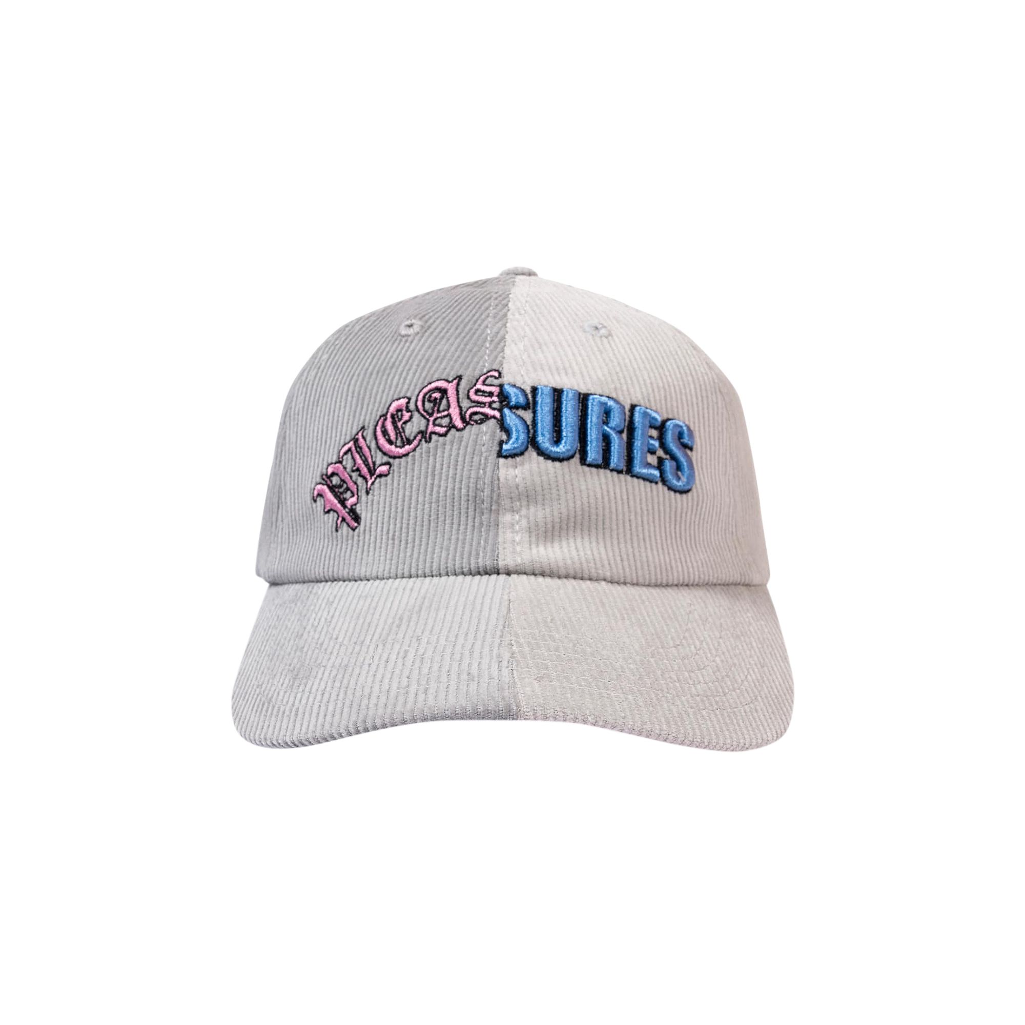 Pre-owned Pleasures Split Corduroy Cap 'grey'