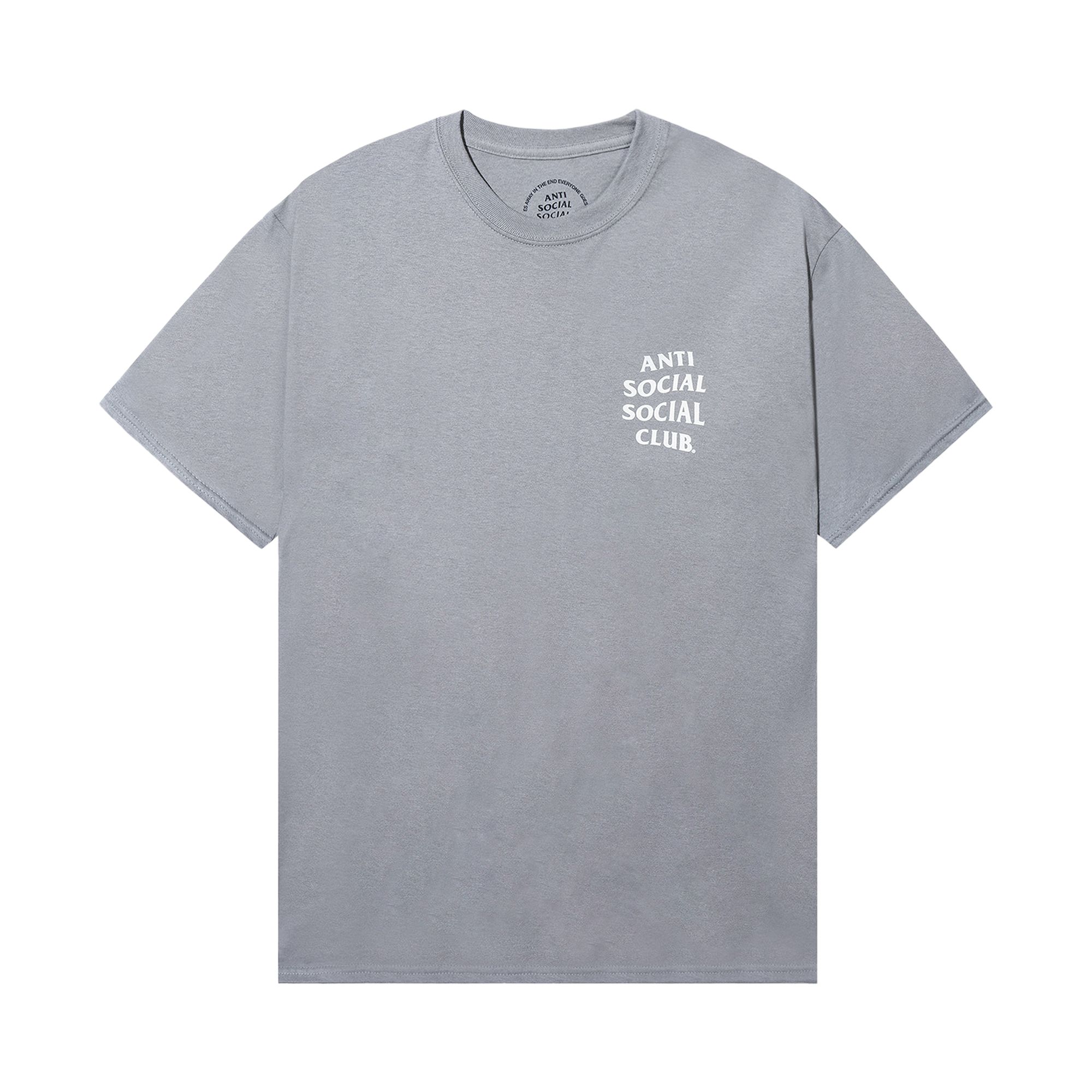 Pre-owned Anti Social Social Club Seasonal Mind Games Tee 'medium Grey' | Men's Size S In Gray