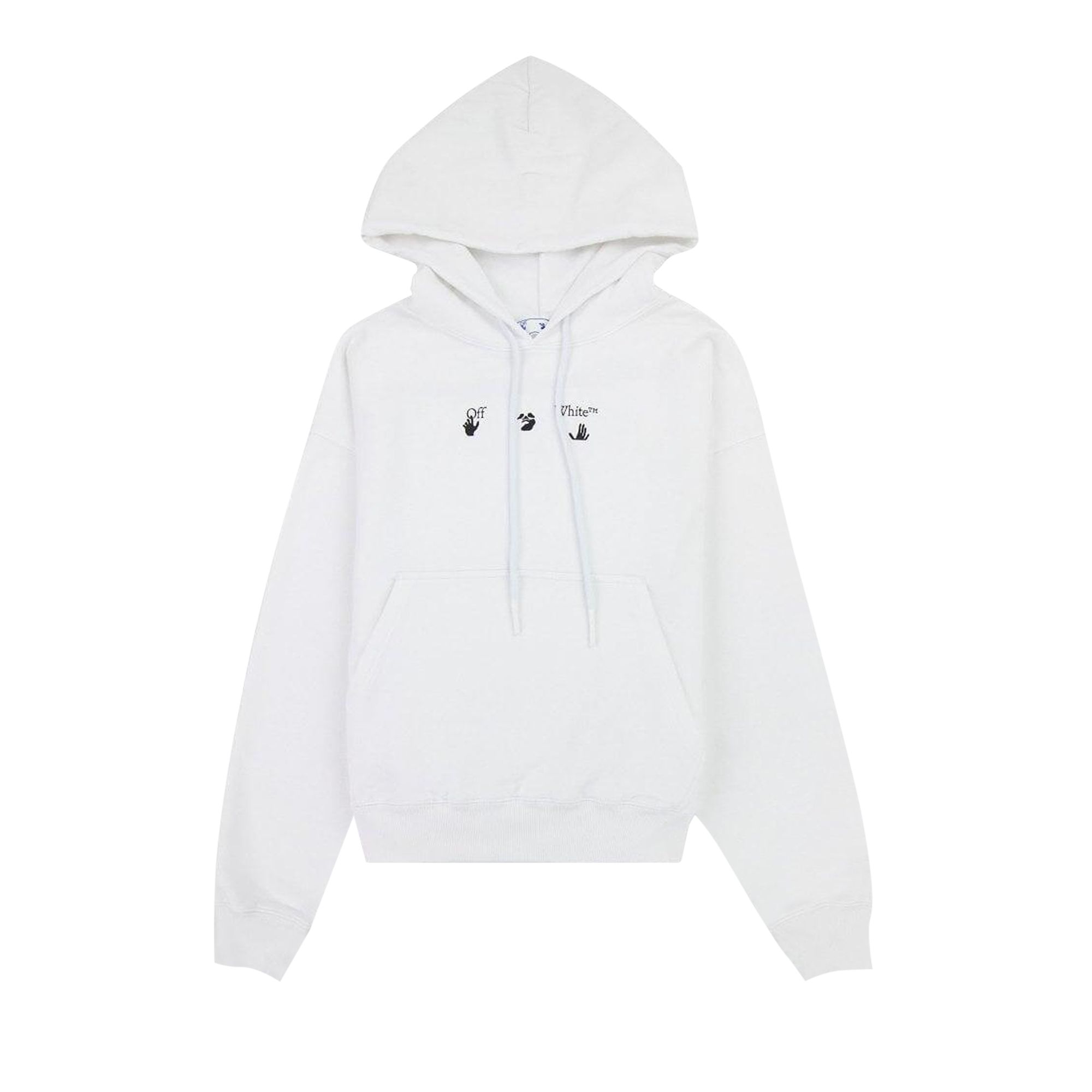 Pre-owned Off-white Negative Mark Skate Hoodie 'white/black' | Men's Size Xl