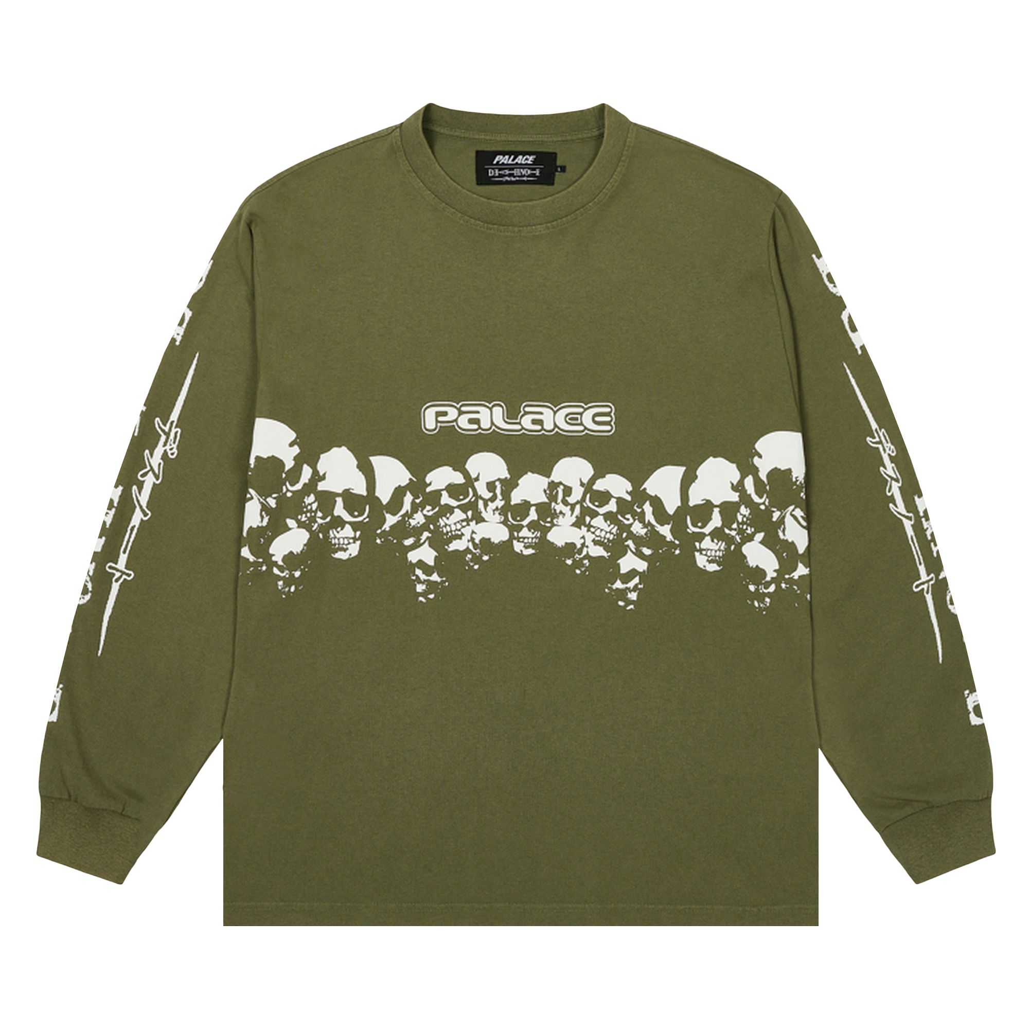 Pre-owned Palace X Death Note Long-sleeve 'the Deep Green' | Men's Size Xl