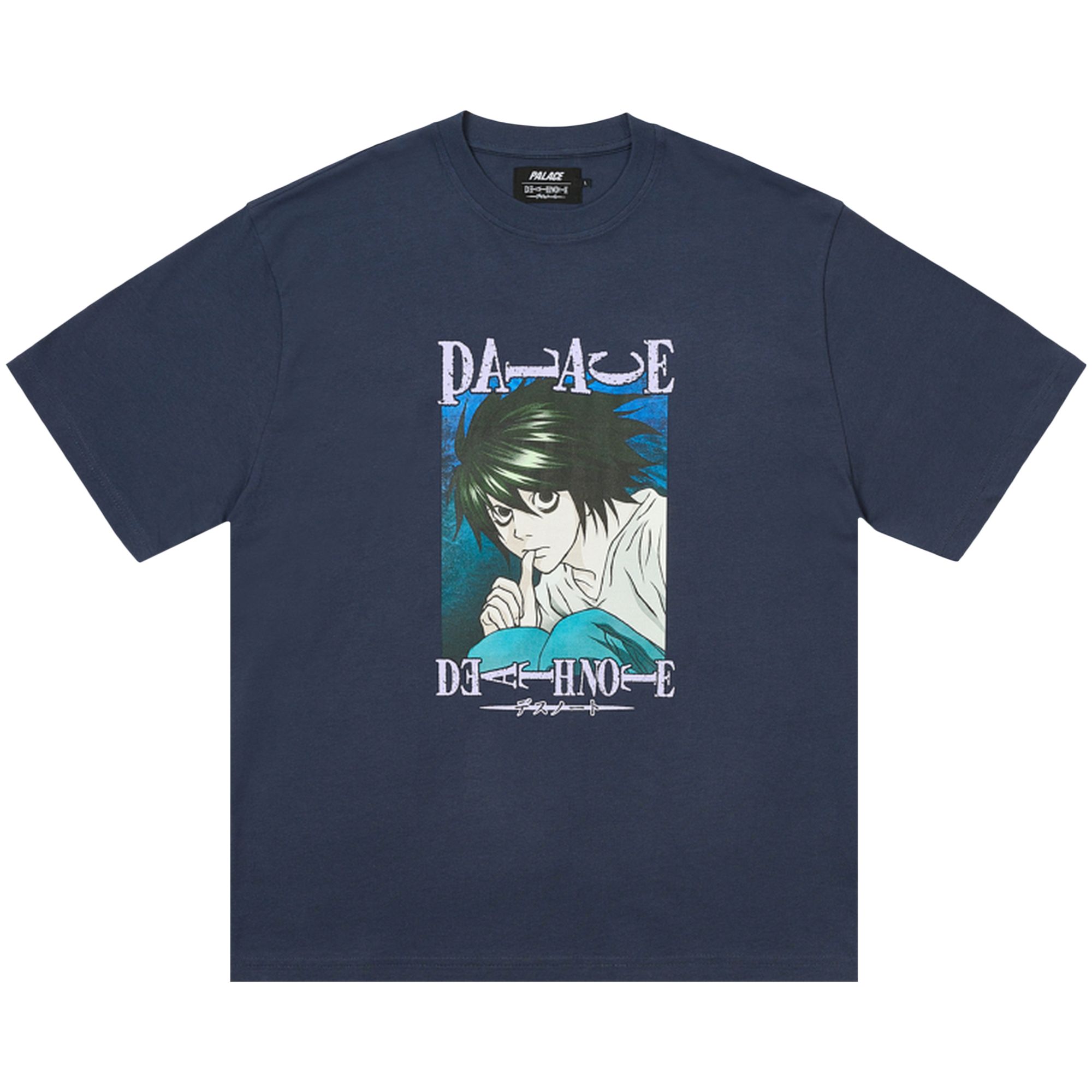 Pre-owned Palace X Death Note T-shirt 'navy' | Blue | Men's Size Xxl