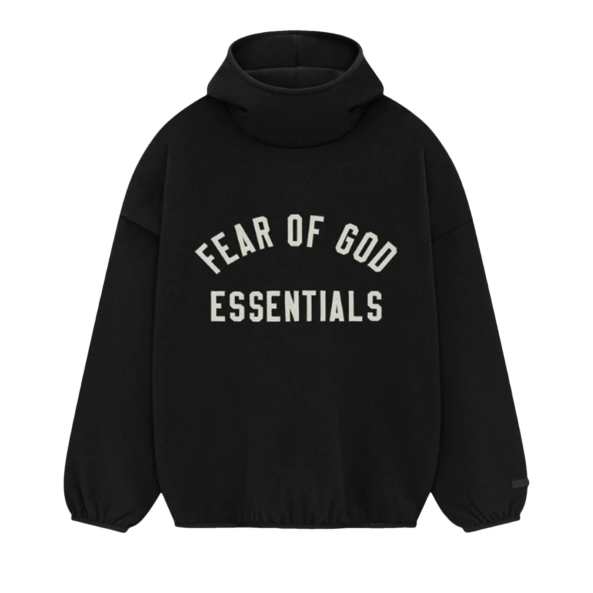 Pre-owned Essentials Fear Of God Brushed Hoodie 'black' | Men's Size M