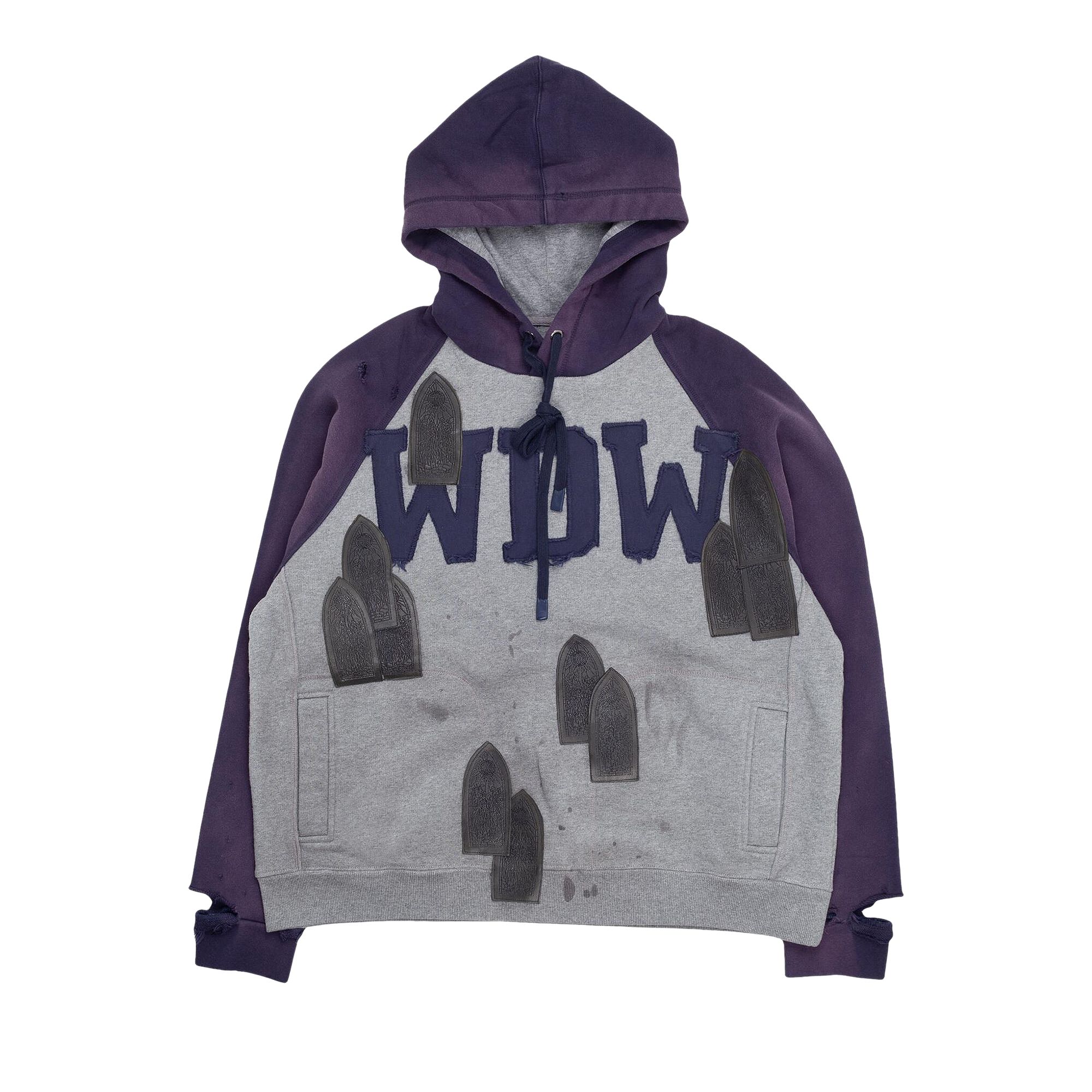 Pre-owned Who Decides War Faded Wdw Pullover Hoodie 'vintage Grey' | Men's Size M