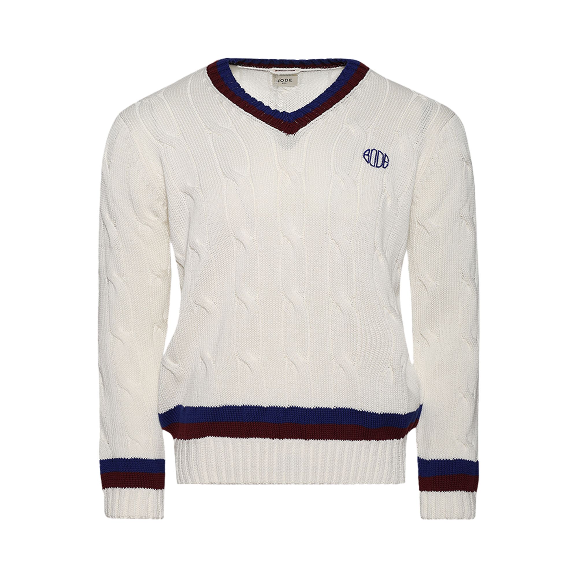 Pre-owned Bode Tennis Sweater 'cream' | White | Men's Size L