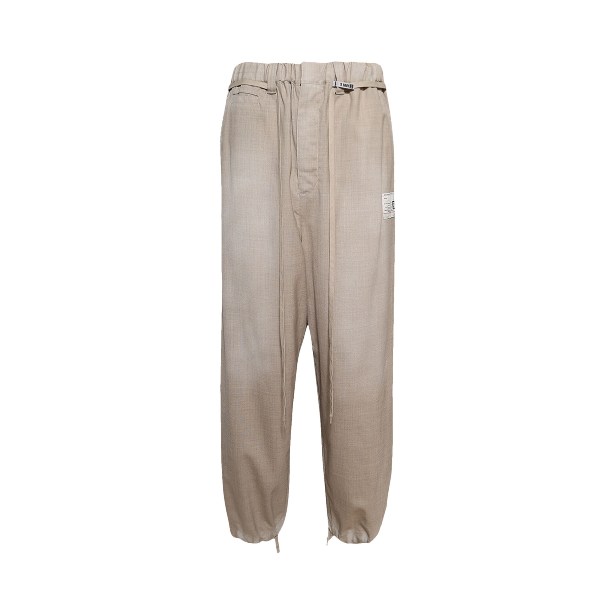Pre-owned Miharayasuhiro Maison Mihara Yasuhiro Wide Trousers 'beige' | Tan | Men's Size 46