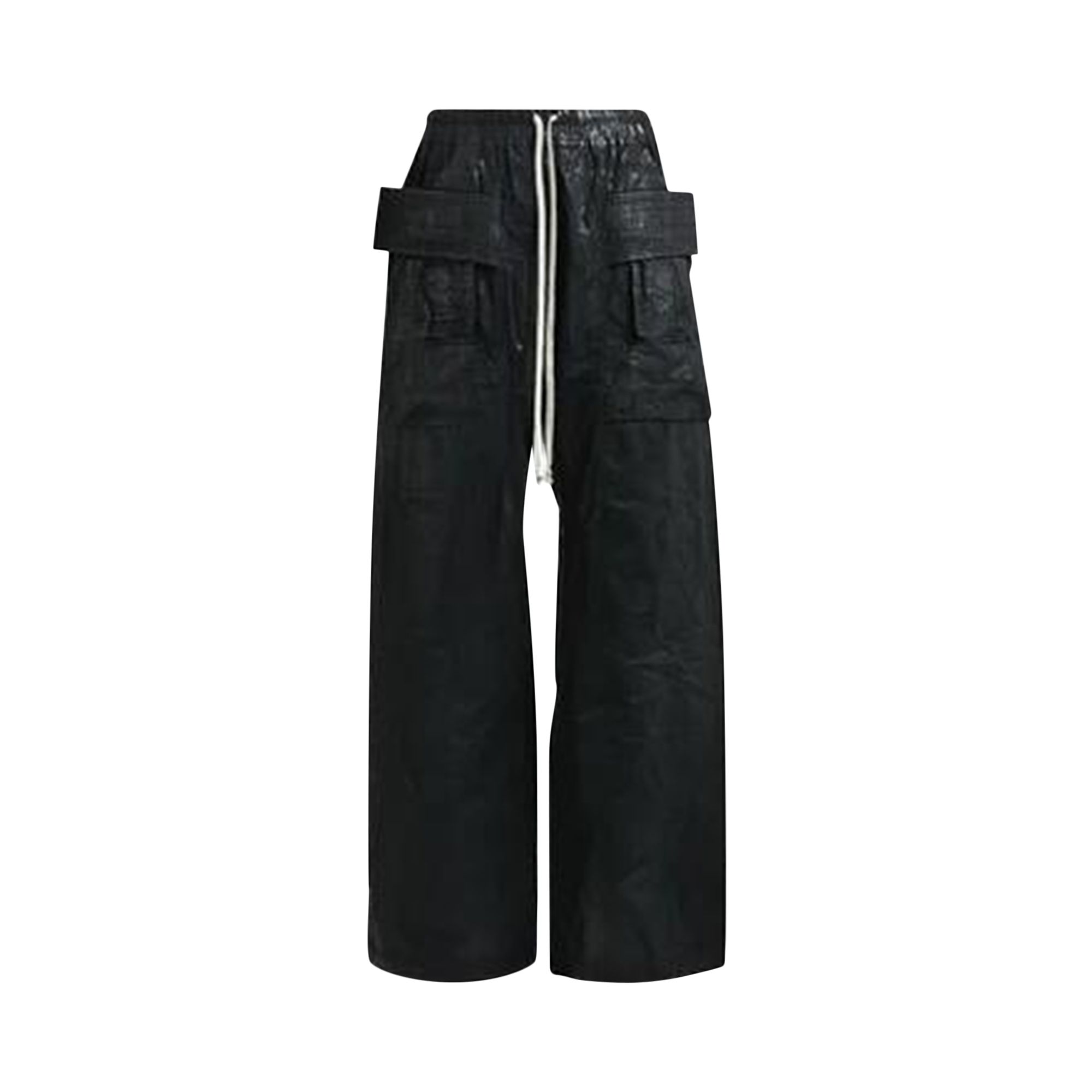 Pre-owned Rick Owens Drkshdw Creatch Wide Drawstring Cargo 'black' | Men's Size L