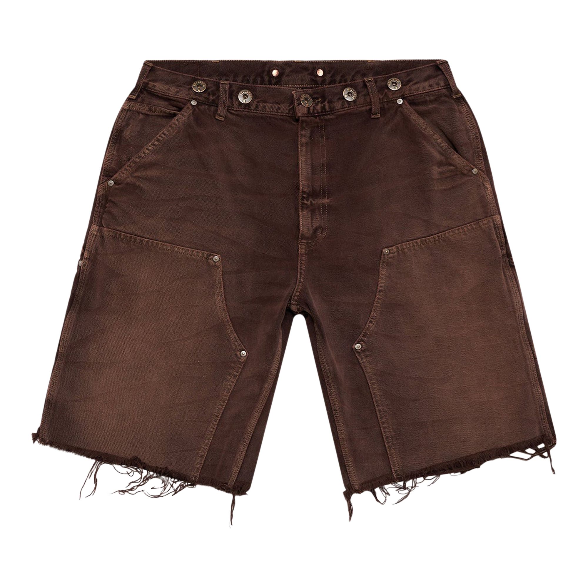 Pre-owned Hellstar Denim Shorts 'brown' | Men's Size L