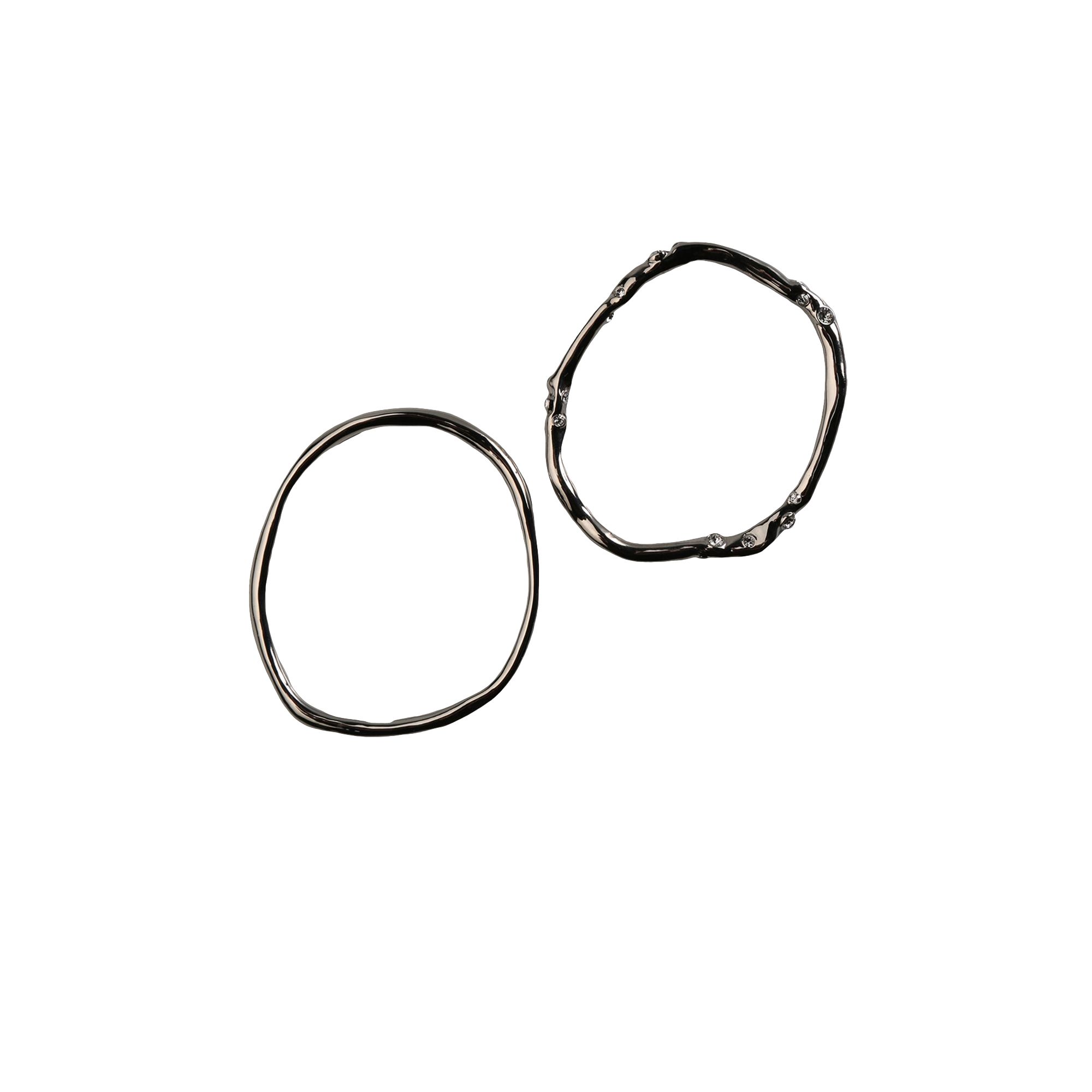Pre-owned Dries Van Noten Embellished Cuffs 'silver' | Women's Size M